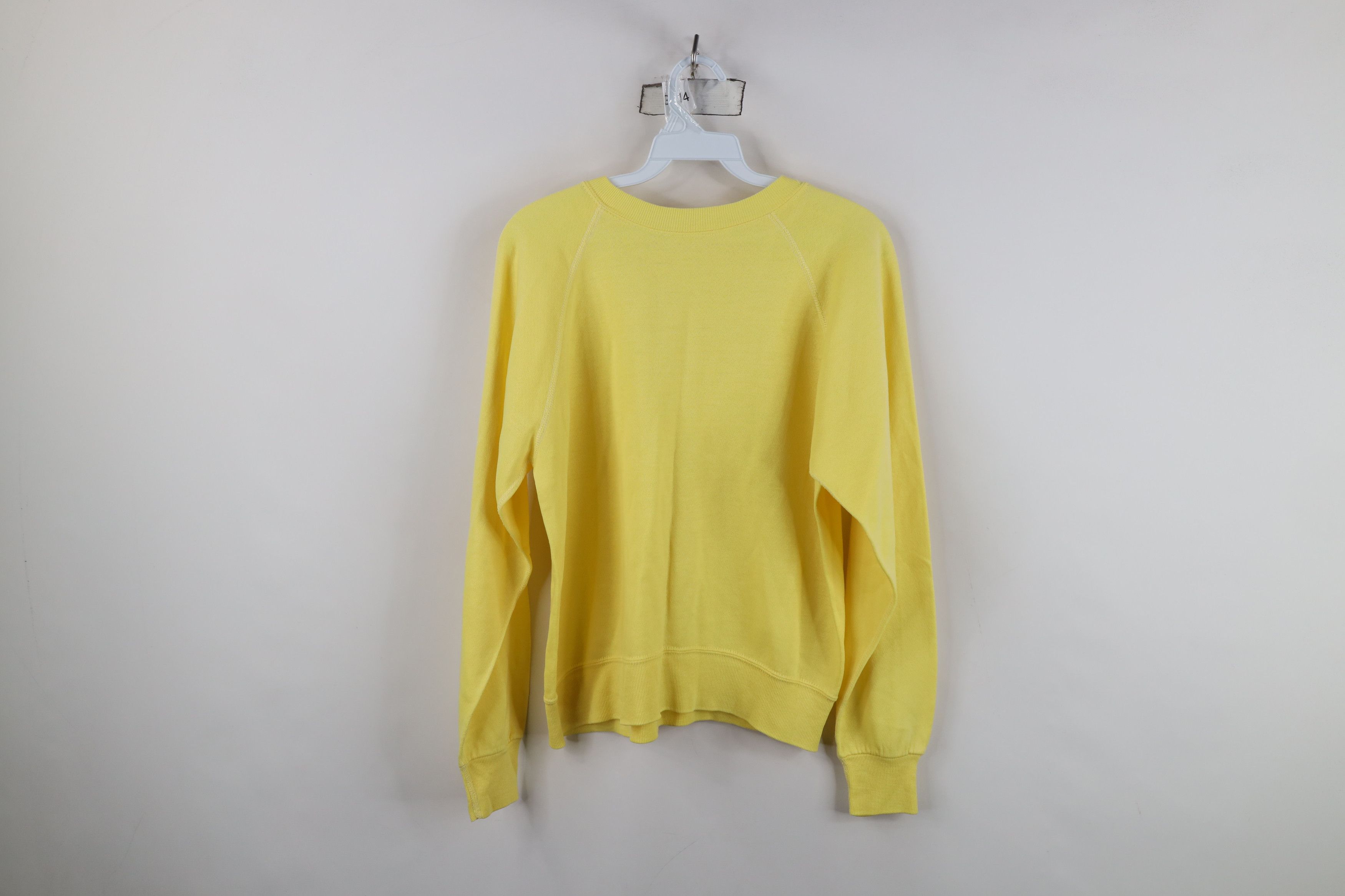Vintage Vintage 70s Streetwear Thin Raglan Sweatshirt Yellow USA Size M / US 6-8 / IT 42-44 - 10 Thumbnail