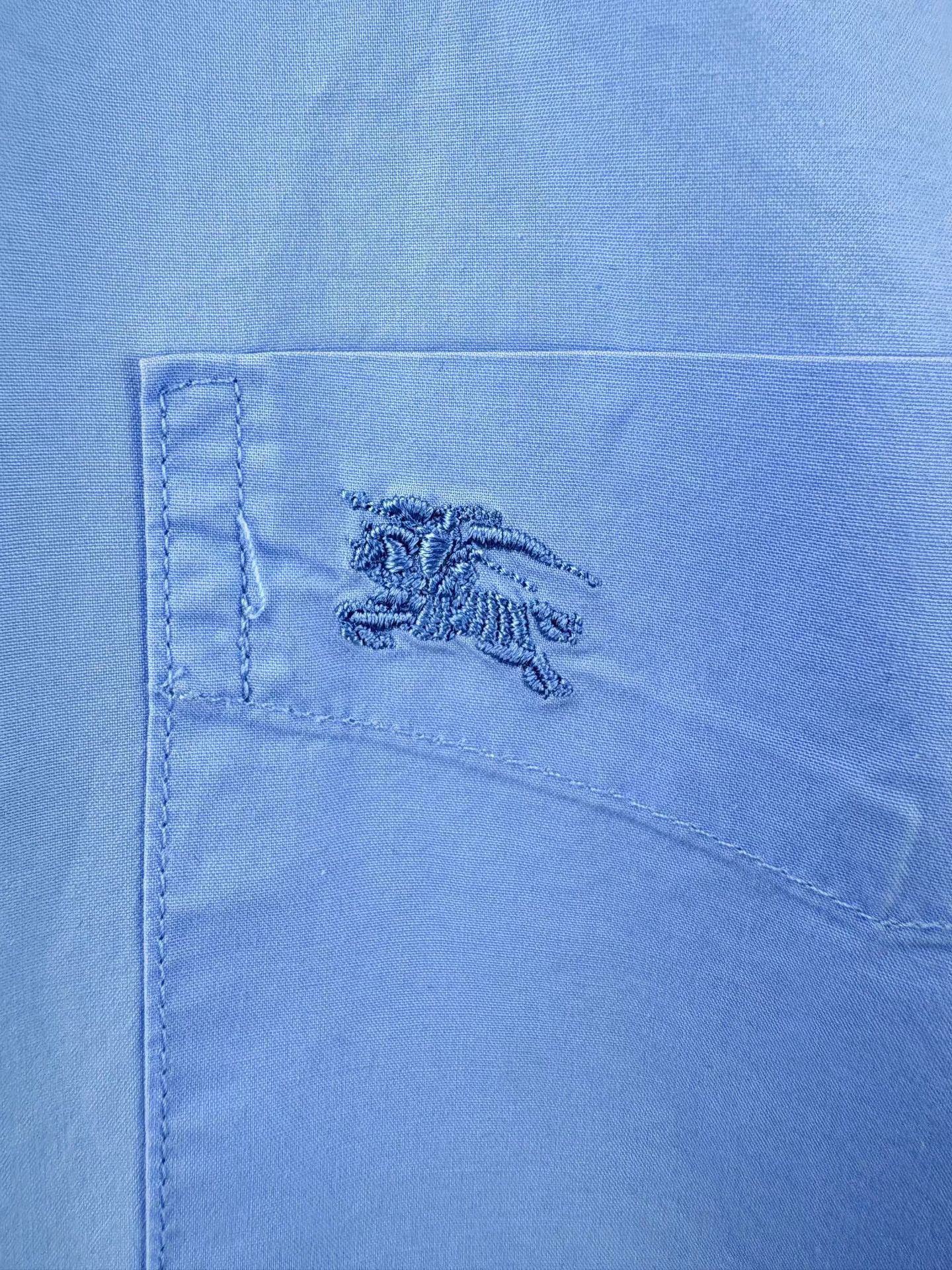 Burberry BURBERRY Horse Embroidery Short Sleeve Shirt Size US M / EU 48-50 / 2 - 3 Thumbnail