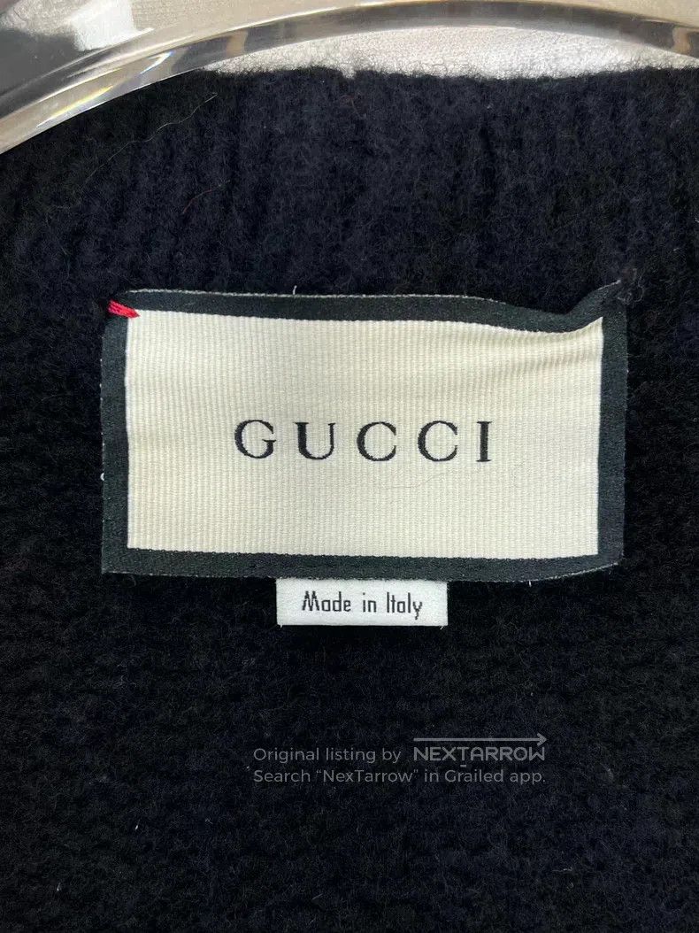 Gucci Gucci Black, red and green striped classic knitted cardiga Size M / US 6-8 / IT 42-44 - 3 Thumbnail