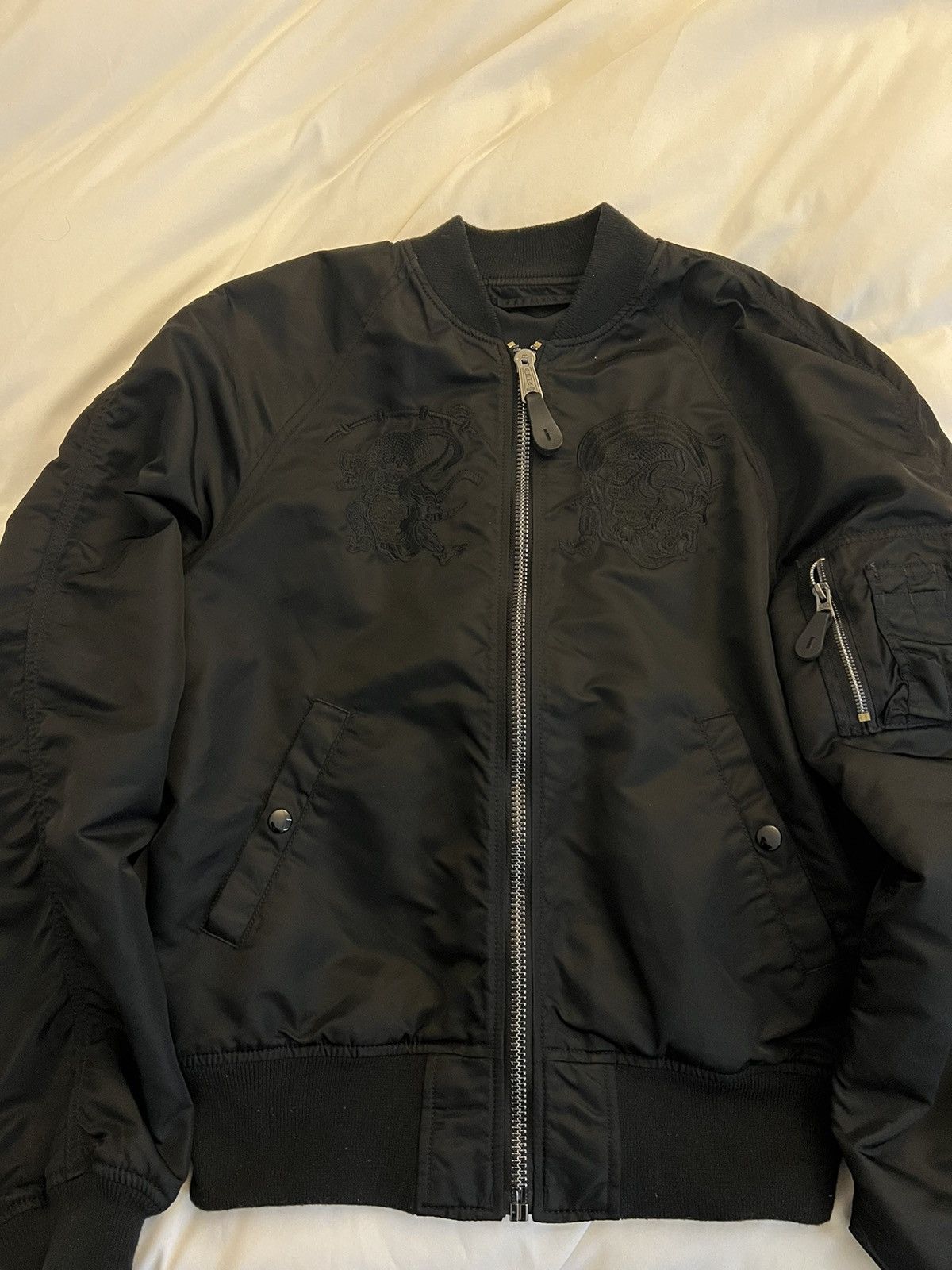 image of Limited Edition Alpha Industries Japan Bomber in Black, Men's (Size Medium)
