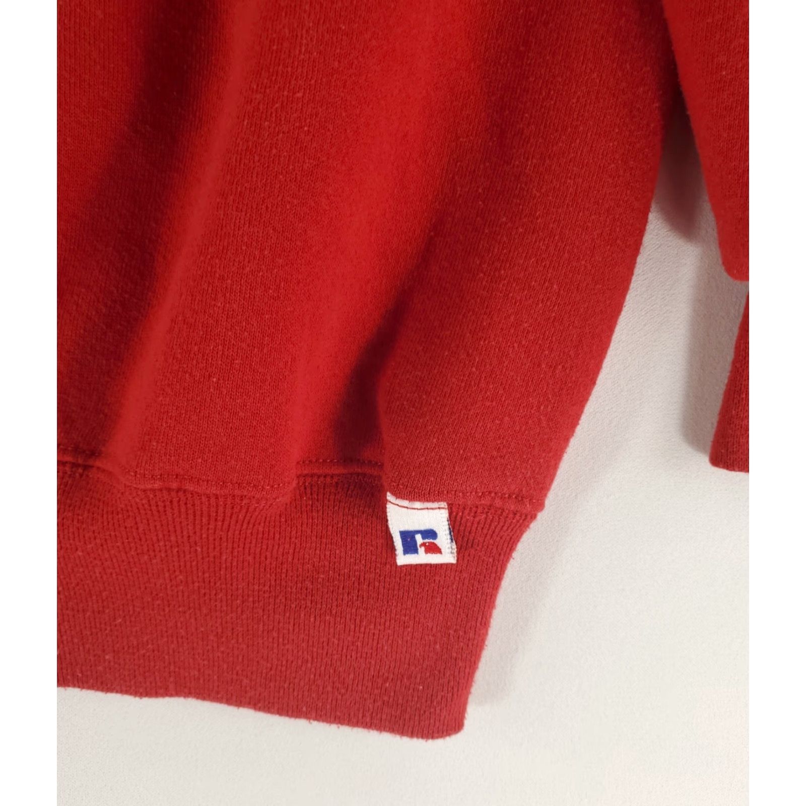 Russell Athletic VINTAGE Russell Athletic Sweatshirt Crew Neck Red Made USA Mens M 90s Size US M / EU 48-50 / 2 - 3 Thumbnail