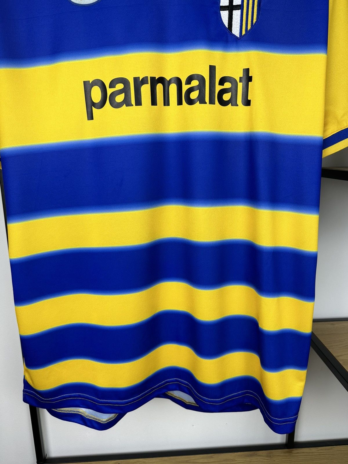 Champion AC Parma #7 Fuser 1999-00 Home Jersey Football Shirt Soccer Size US XXL / EU 58 / 5 - 4 Thumbnail