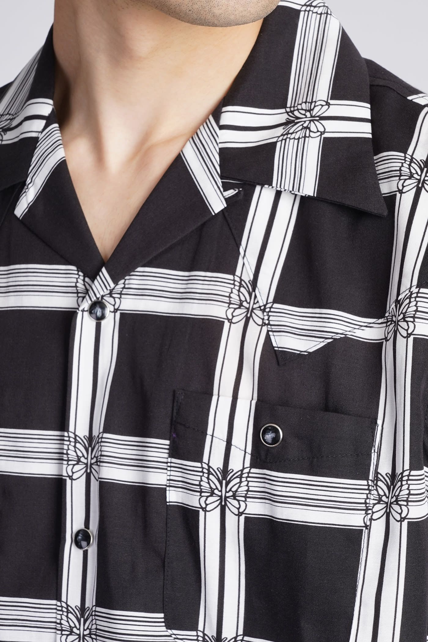Needles o1y0225 Checked Shirt in Black/White Size US XS / EU 42 / 0 - 3 Thumbnail
