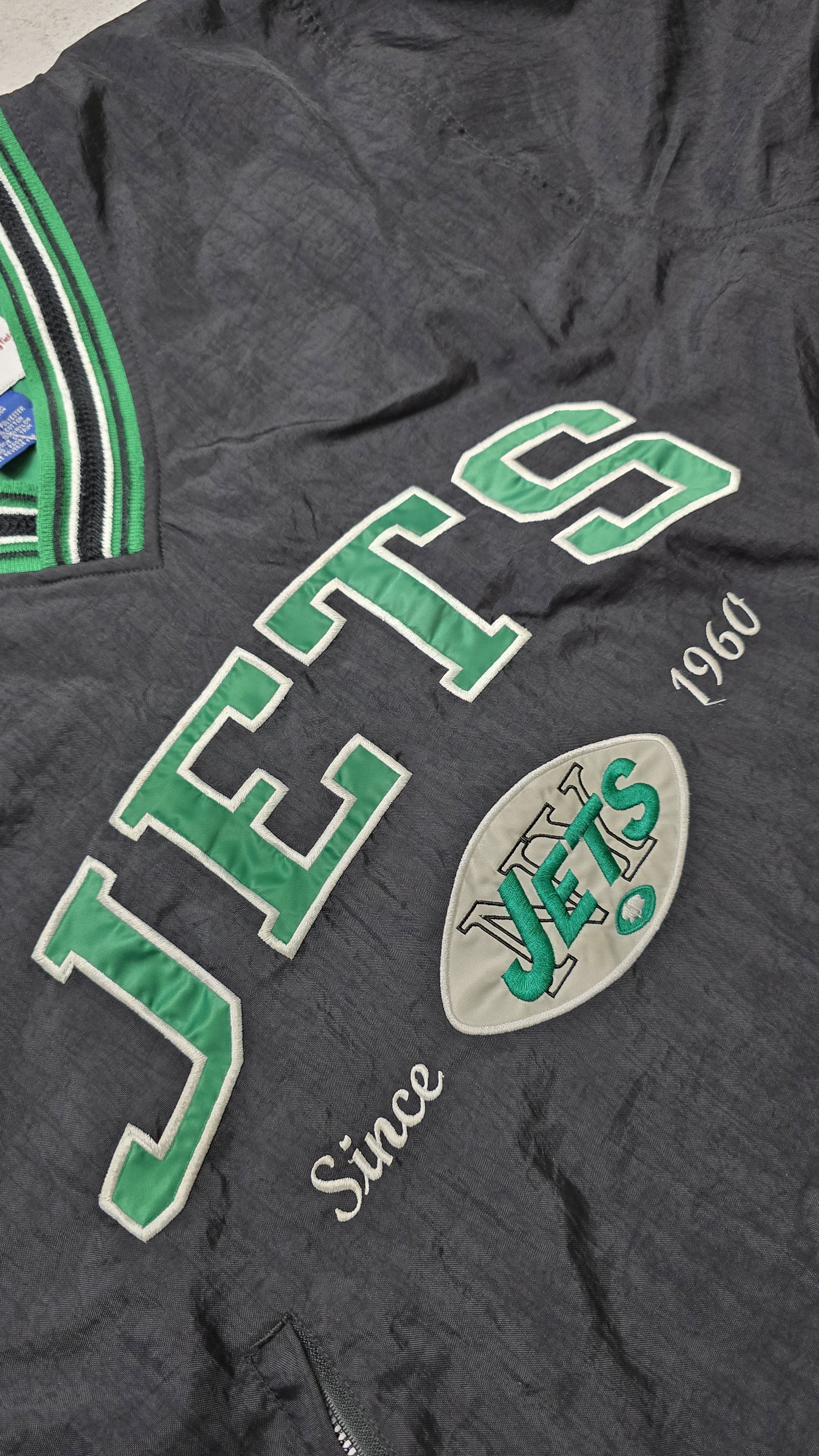 Champion Vintage Champion New York Jets NFL Pullover Jacket Y2K Nylon Size US M / EU 48-50 / 2 - 12 Thumbnail