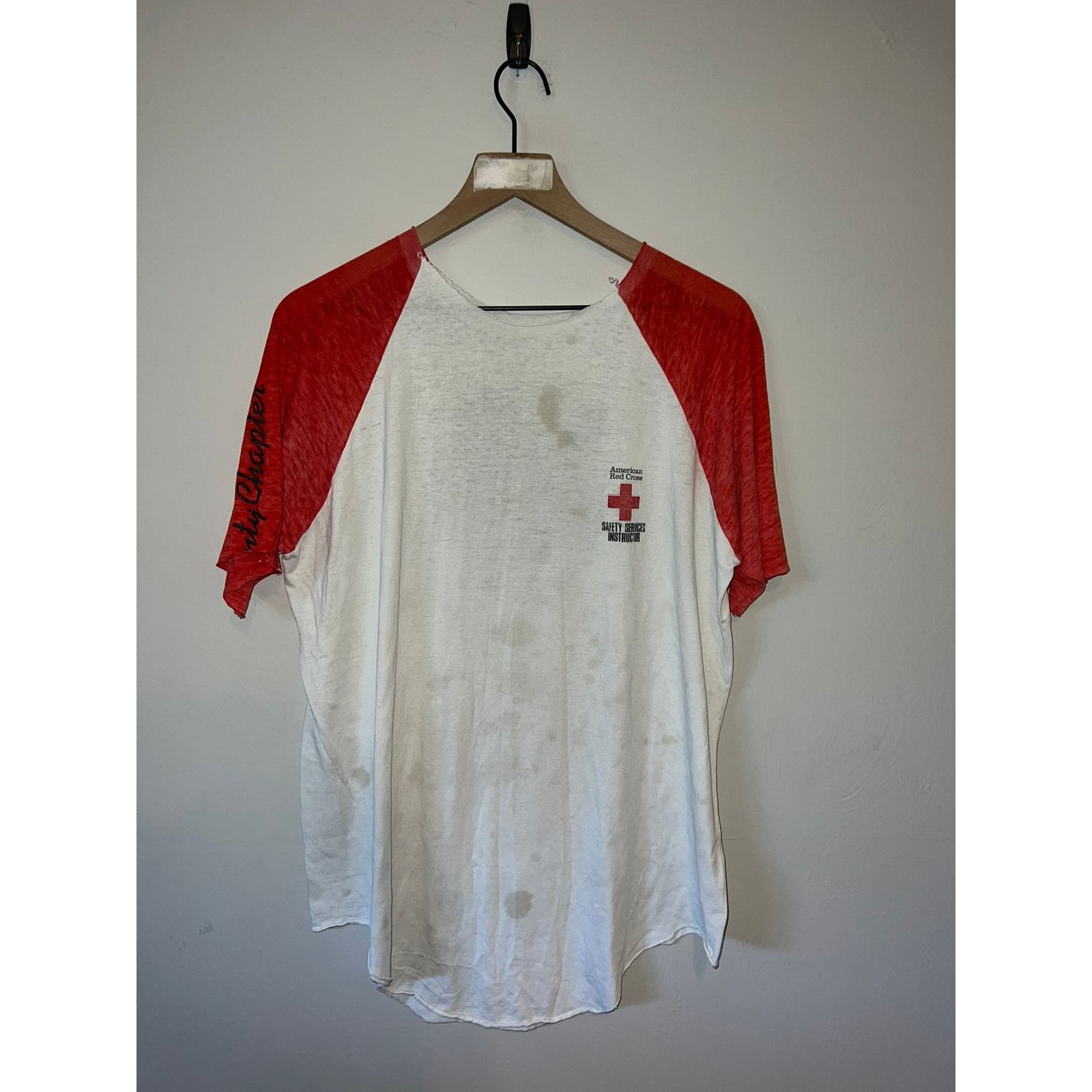 Vintage Vintage American Red Cross Shirt Safety Servcies Tee 80s XL Size US XL / EU 56 / 4 - 2 Thumbnail