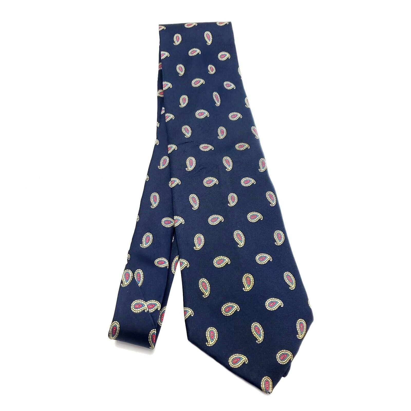 Christian Dior Monsieur Christian Dior Blue Silk Tie Woven Paisley Size ONE SIZE - 6 Thumbnail