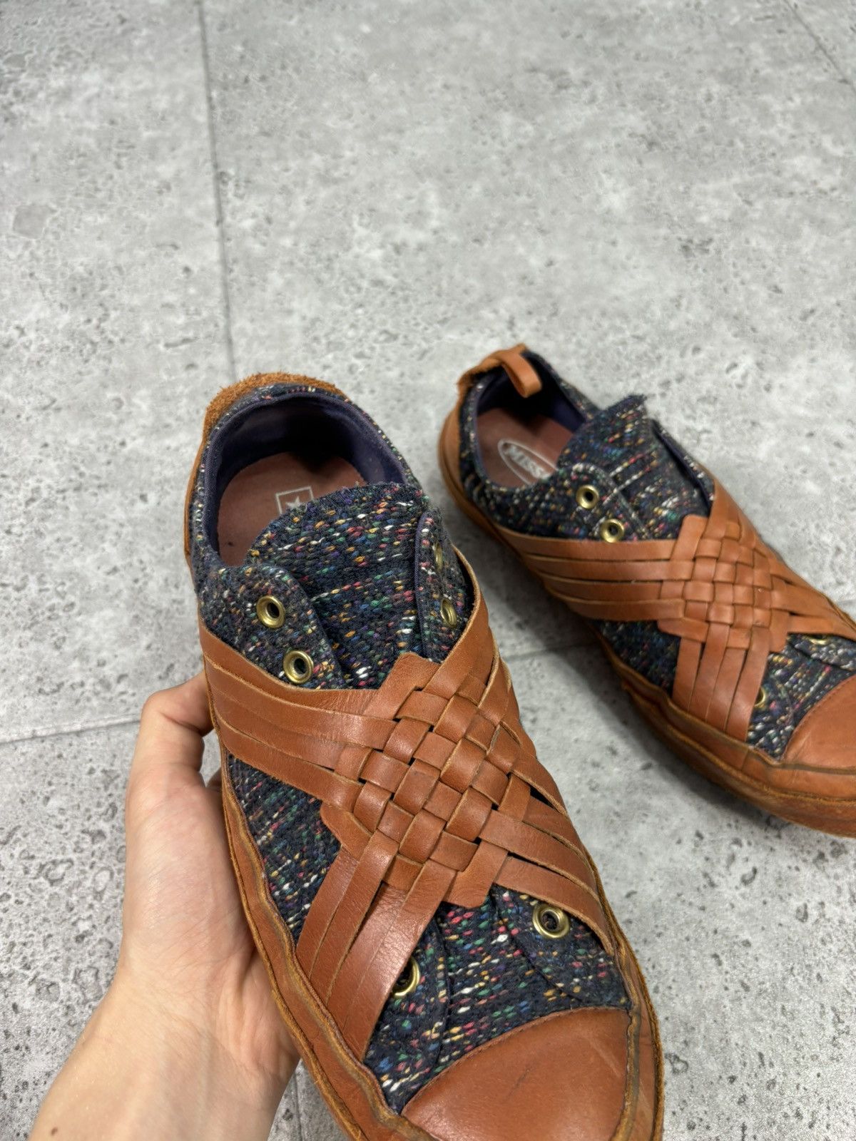 Japanese Brand × Missoni × Vintage Vintage Rare Japan Missoni Converse Trainers Y2K Size US 9.5 / EU 42-43 - 3 Thumbnail