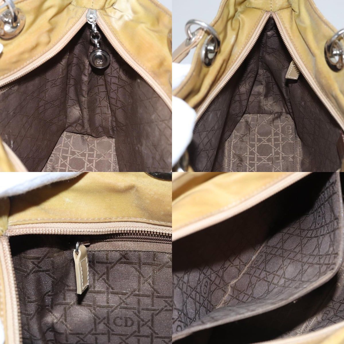 Dior DIOR Canage Hand Bag Nylon Beige Silver Size ONE SIZE - 12 Thumbnail