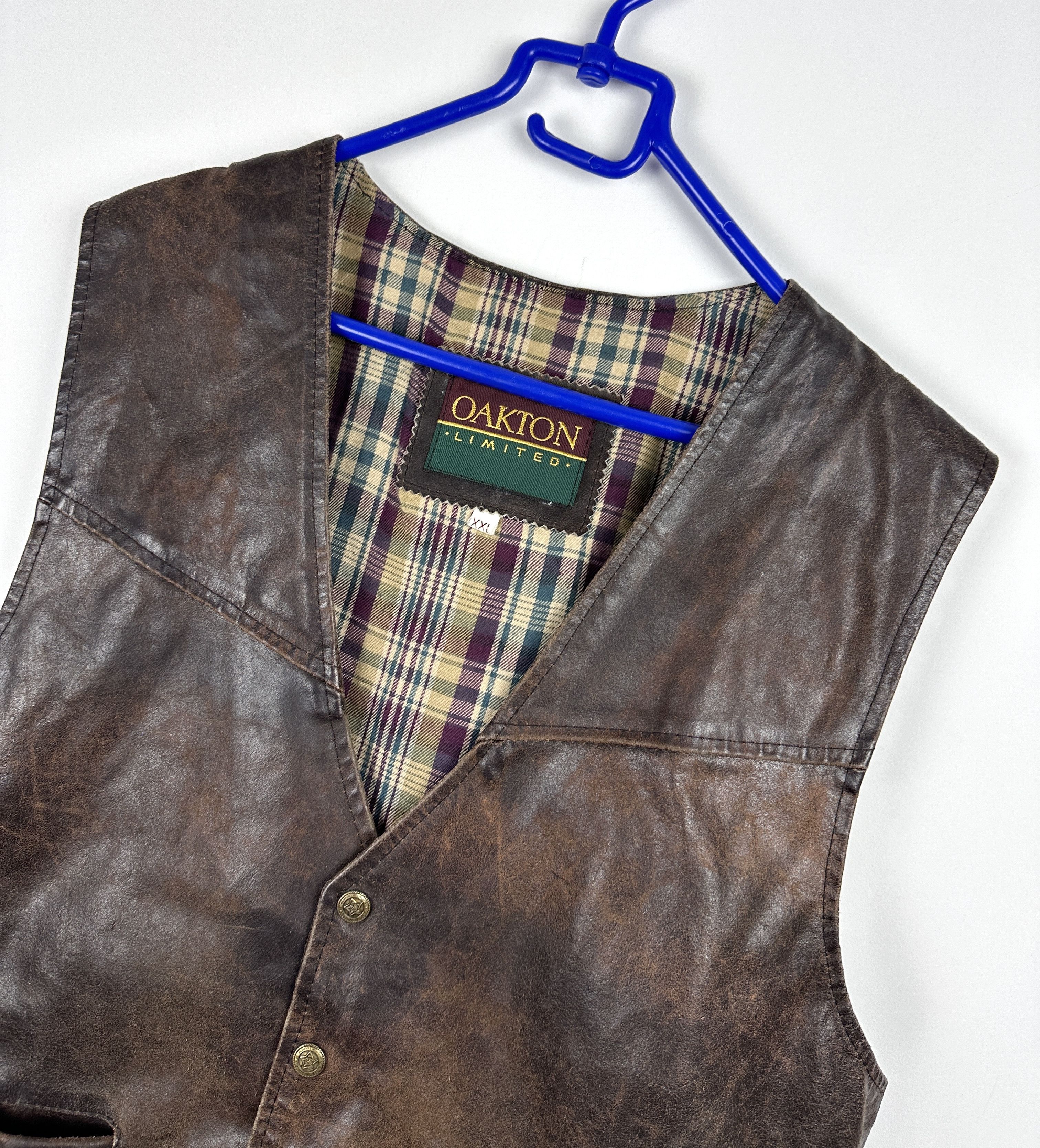 Vintage Vintage men leather vest brown Size US M / EU 48-50 / 2 - 3 Thumbnail
