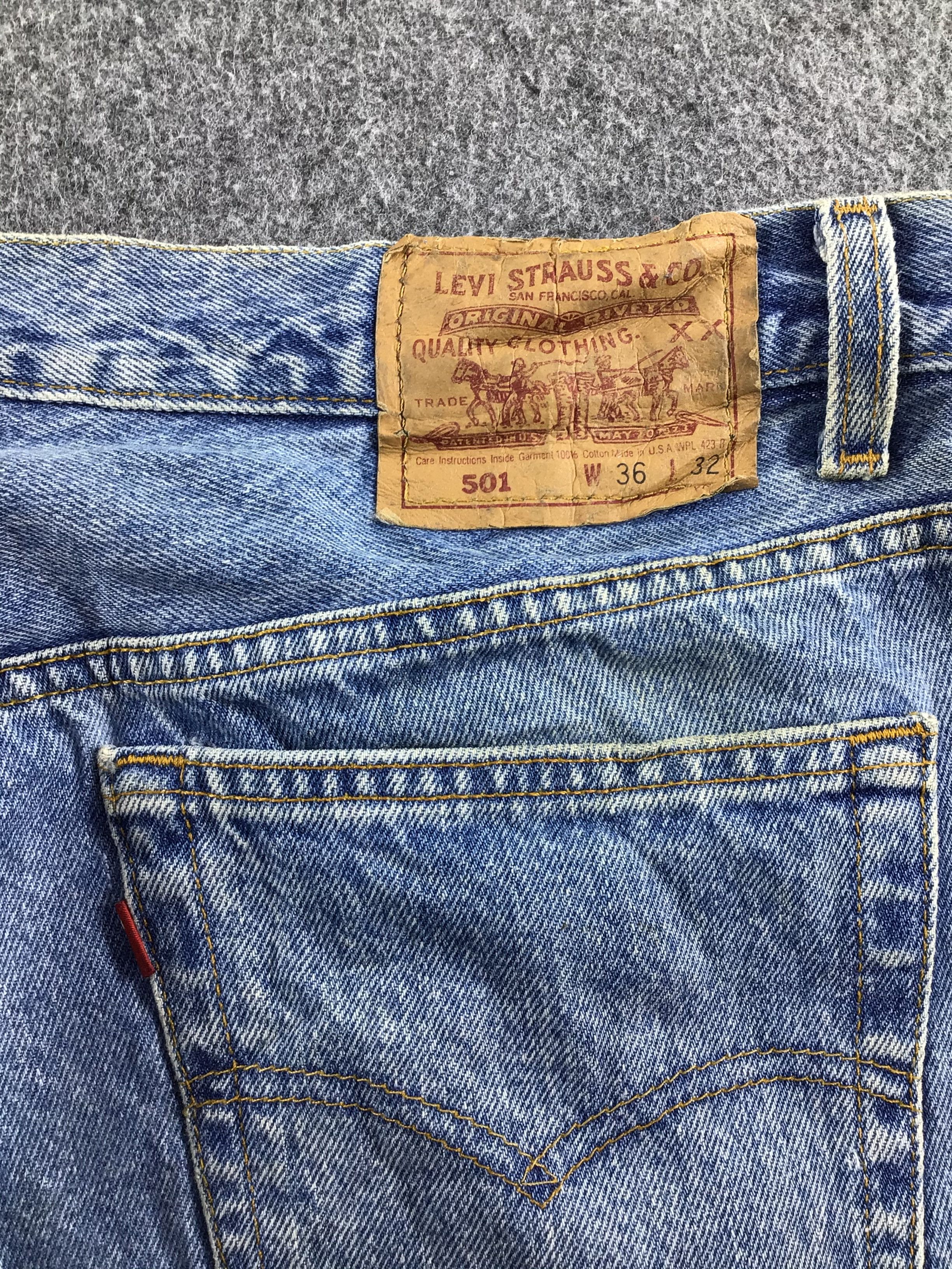 Levi's 90s Vintage Levis 501 Jeans-J311 Size US 36 / EU 52 - 5 Thumbnail