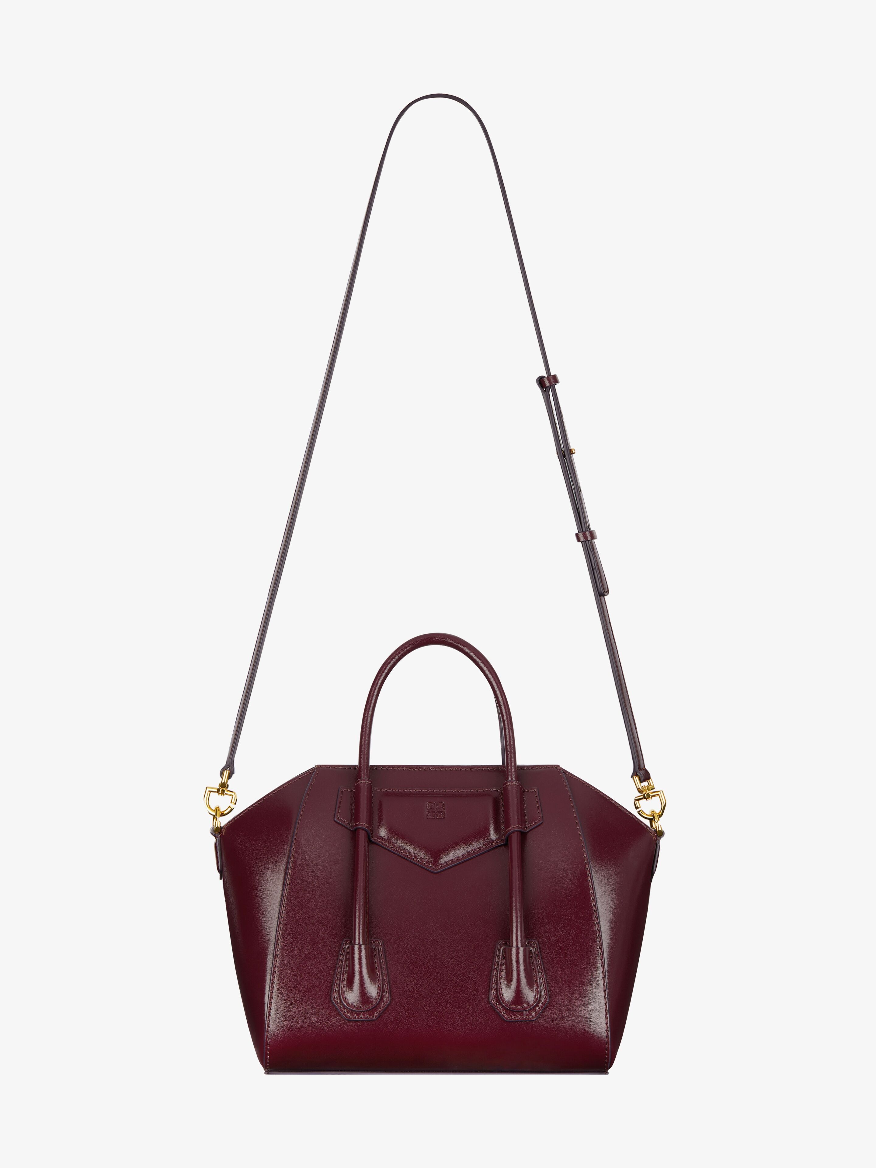 Givenchy o1srvl11e0825 Size: OS / Mini Antigona Lock Bag in Burgundy Size ONE SIZE - 4 Thumbnail