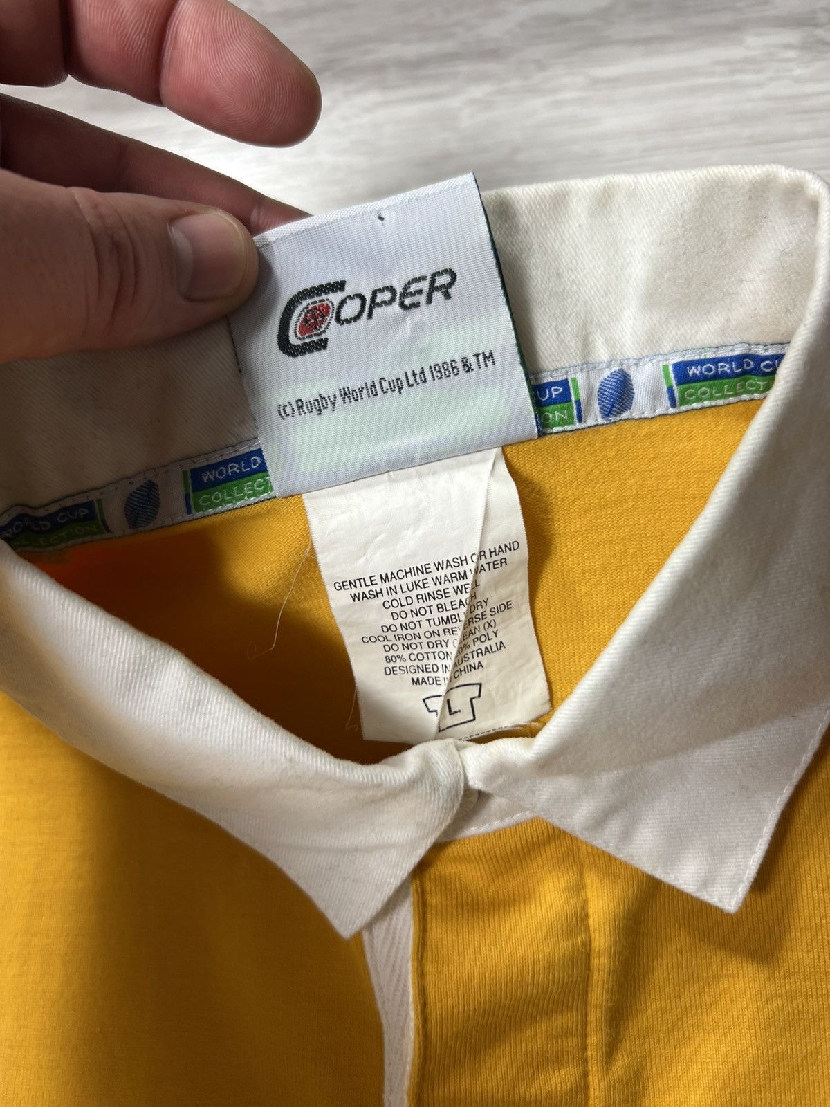 Canterbury of New Zealand Vintage Australia Rugby World Cup 2003 IRB Polo Shirt Jersey Size US L / EU 52-54 / 3 - 21 Thumbnail
