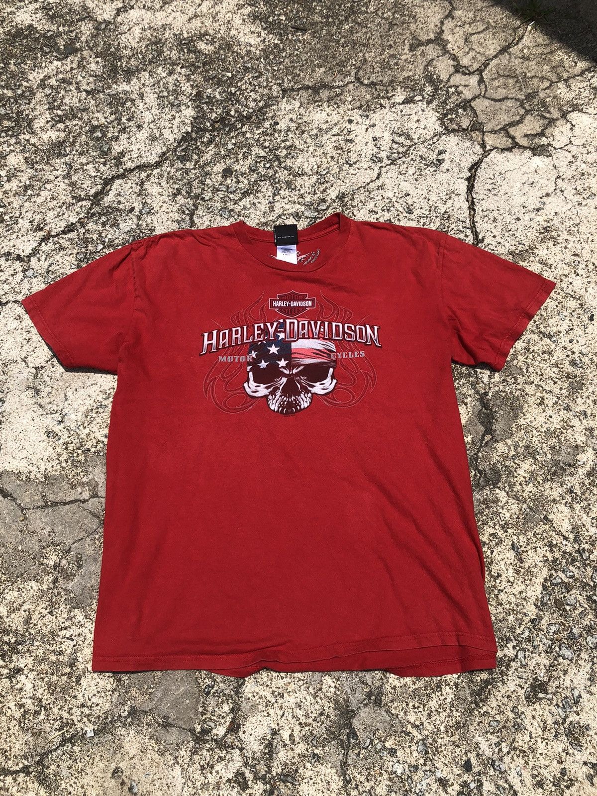 Harley Davidson Vintage Y2K Harley Davidson Of Atlanta Georgia Backhit Tee Size US XL / EU 56 / 4 - 1 Thumbnail