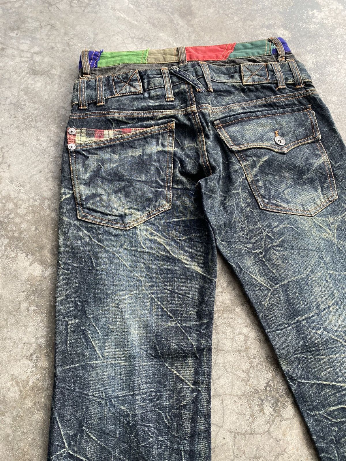 Tornado Mart Japanese Patina Bondage Mud Rusty Lightning Distressed Jeans Size US 30 / EU 46 - 8 Thumbnail