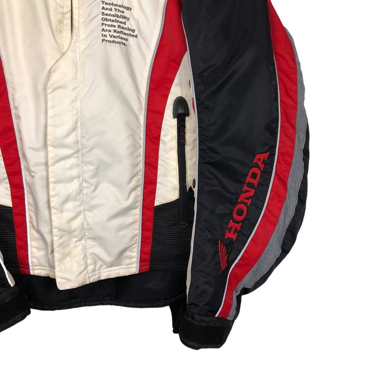 Vintage 📌Vintage Racing Jacket Motorcycle Honda Big Logo Spell Out Size US L / EU 52-54 / 3 - 6 Thumbnail