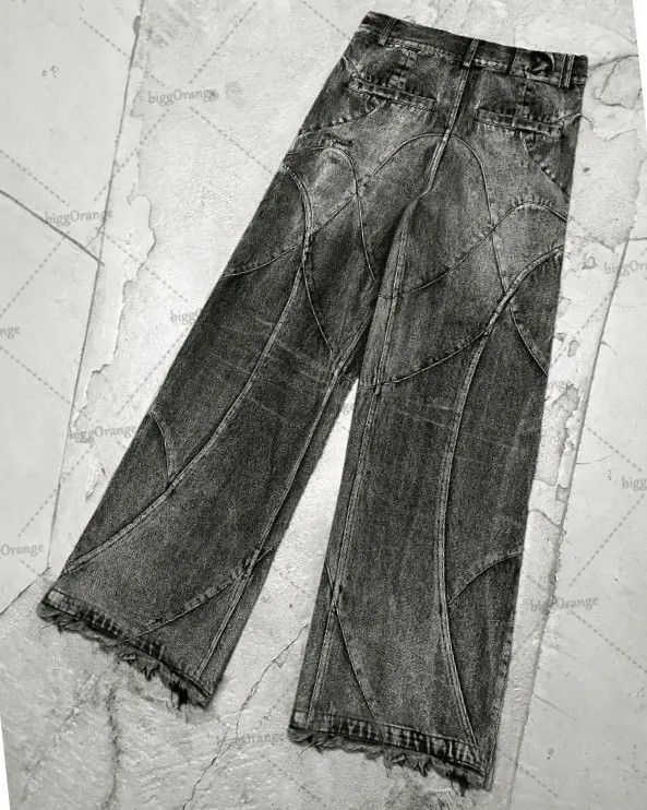 Japanese Brand Kinuka x Hoda Jeans West Coast WorkWear Ripped Mopping Pants Size US 36 / EU 52 - 4 Thumbnail