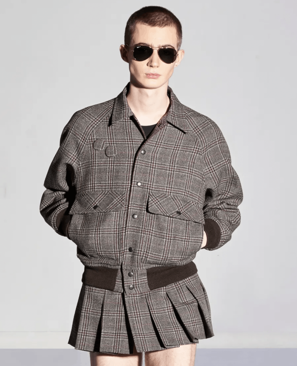 Stefan Cooke Stefan Cooke AW21 Wool Bomber with Mini Skirt Size US M / EU 48-50 / 2 - 1 Thumbnail