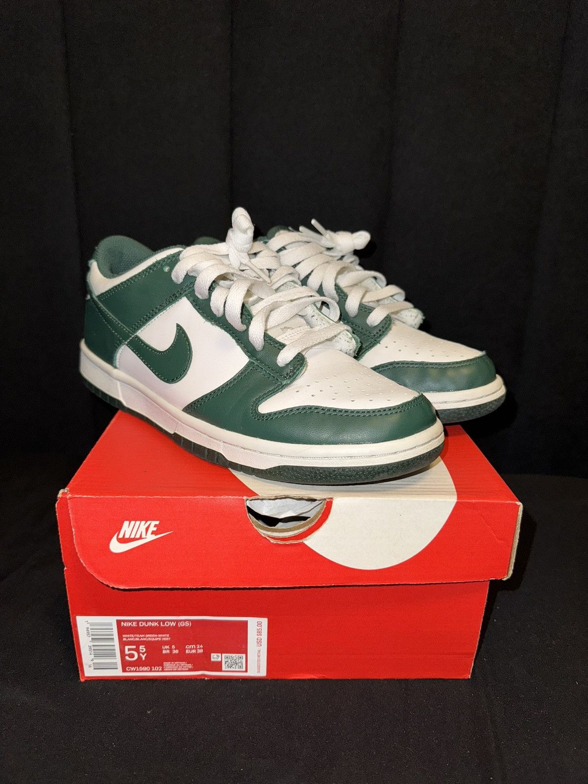 Nike Nike Dunk Low “Michigan” Size 5.5Y Size US 5.5 / EU 38 - 1 Thumbnail