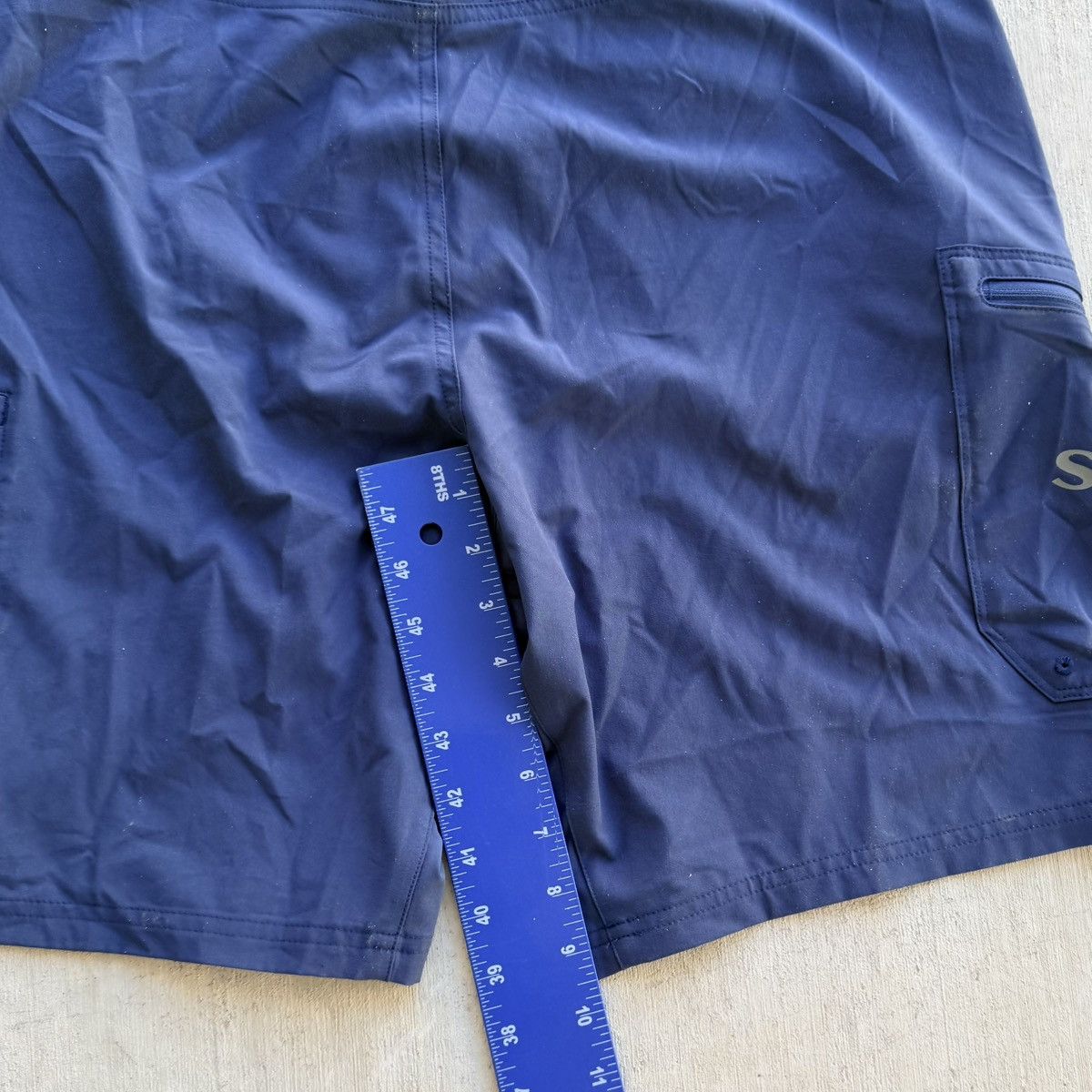 Simms Simms Solarflex Mens Solid Blue Swim Trunks Boardshorts 36 Size US 36 / EU 52 - 10 Thumbnail