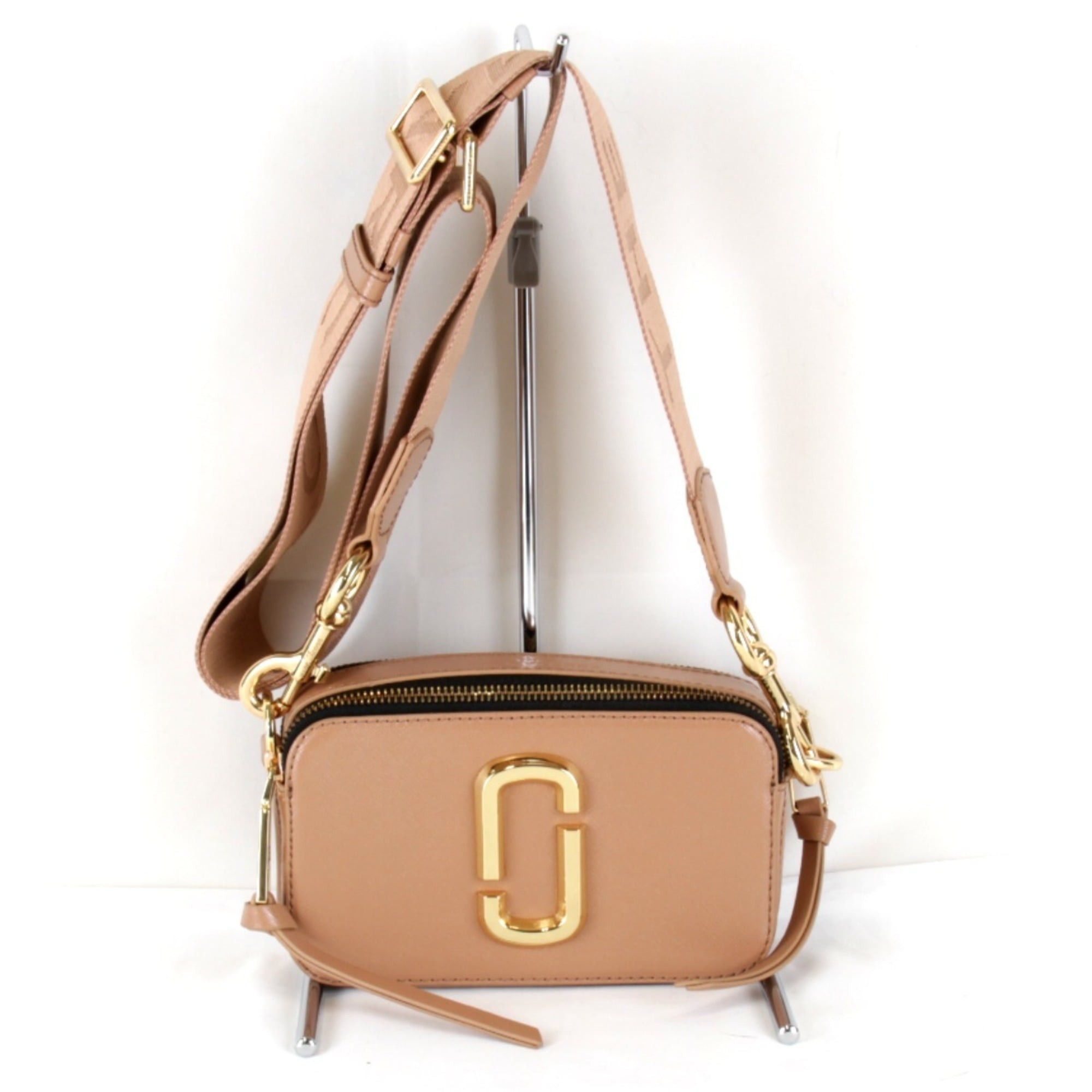 Marc Jacobs MARC JACOBS Snap Shoulder Bag, Leather, Brown, Women's Size ONE SIZE - 1 Thumbnail