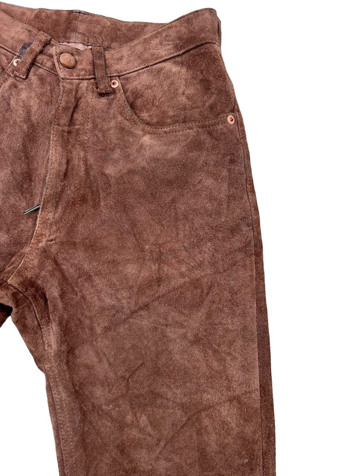 Hysteric Glamour Vintage Hysteric Glamour Kinky Jeans Suede Leather Flare Size US 28 / EU 44 - 11 Thumbnail
