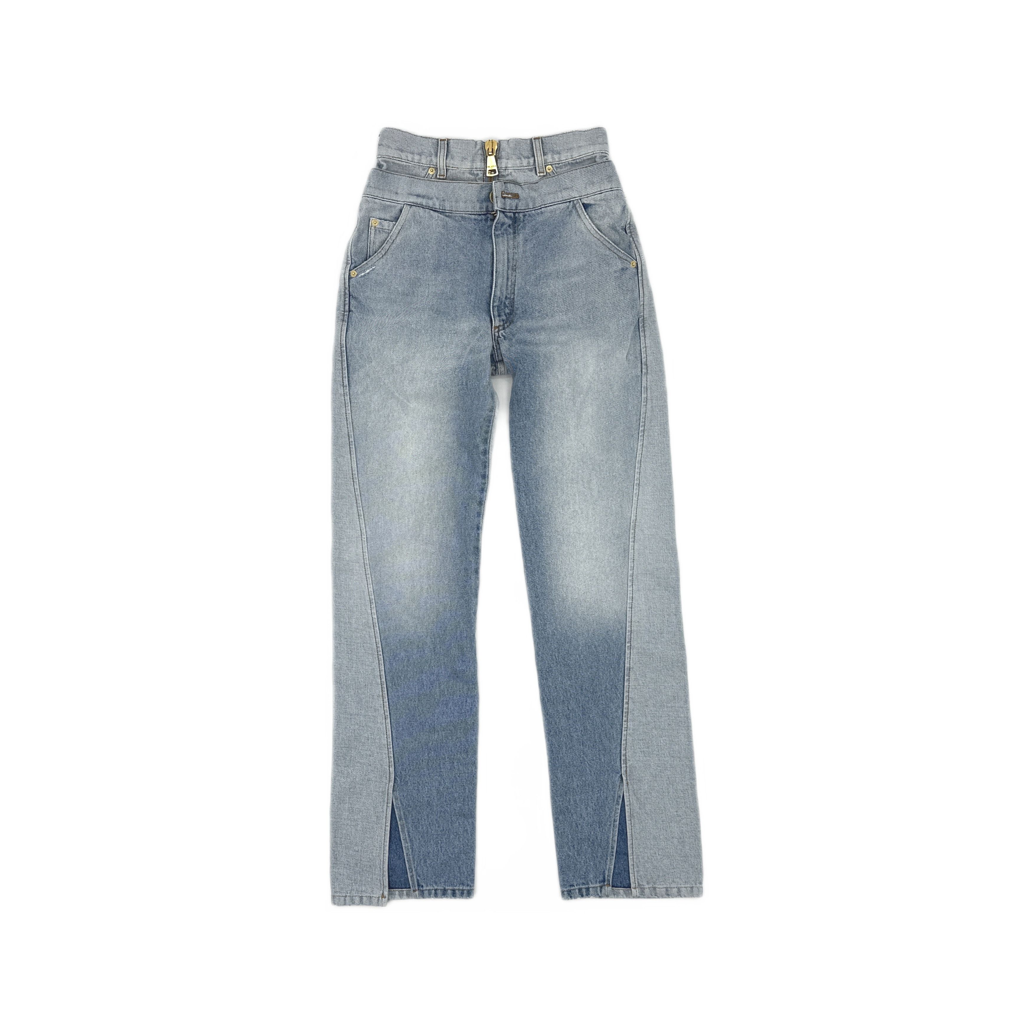 Balmain Balmain Two-Tone Panel Jeans Size 36 Size 26" / US 2 / IT 38 - 1 Thumbnail