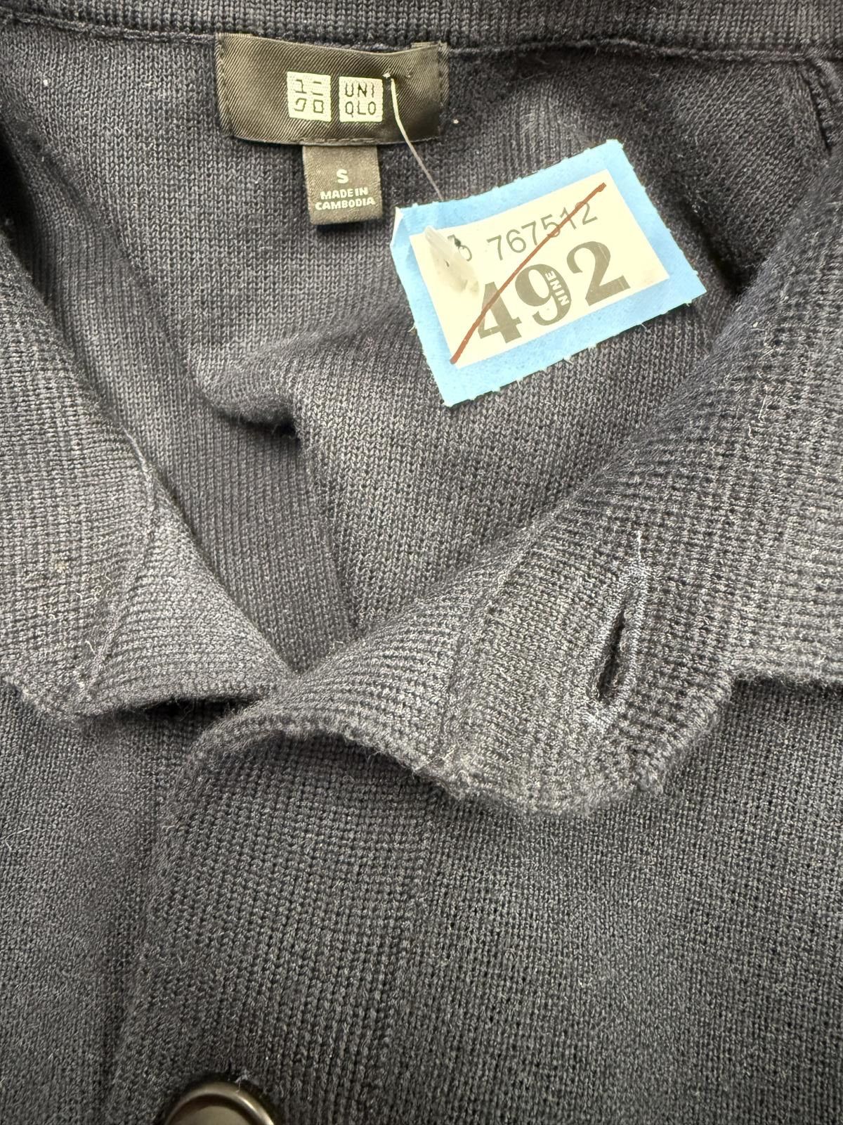 Uniqlo Uniqlo Black Button-Up Knit Cardigan Size S Size US S / EU 44-46 / 1 - 2 Thumbnail