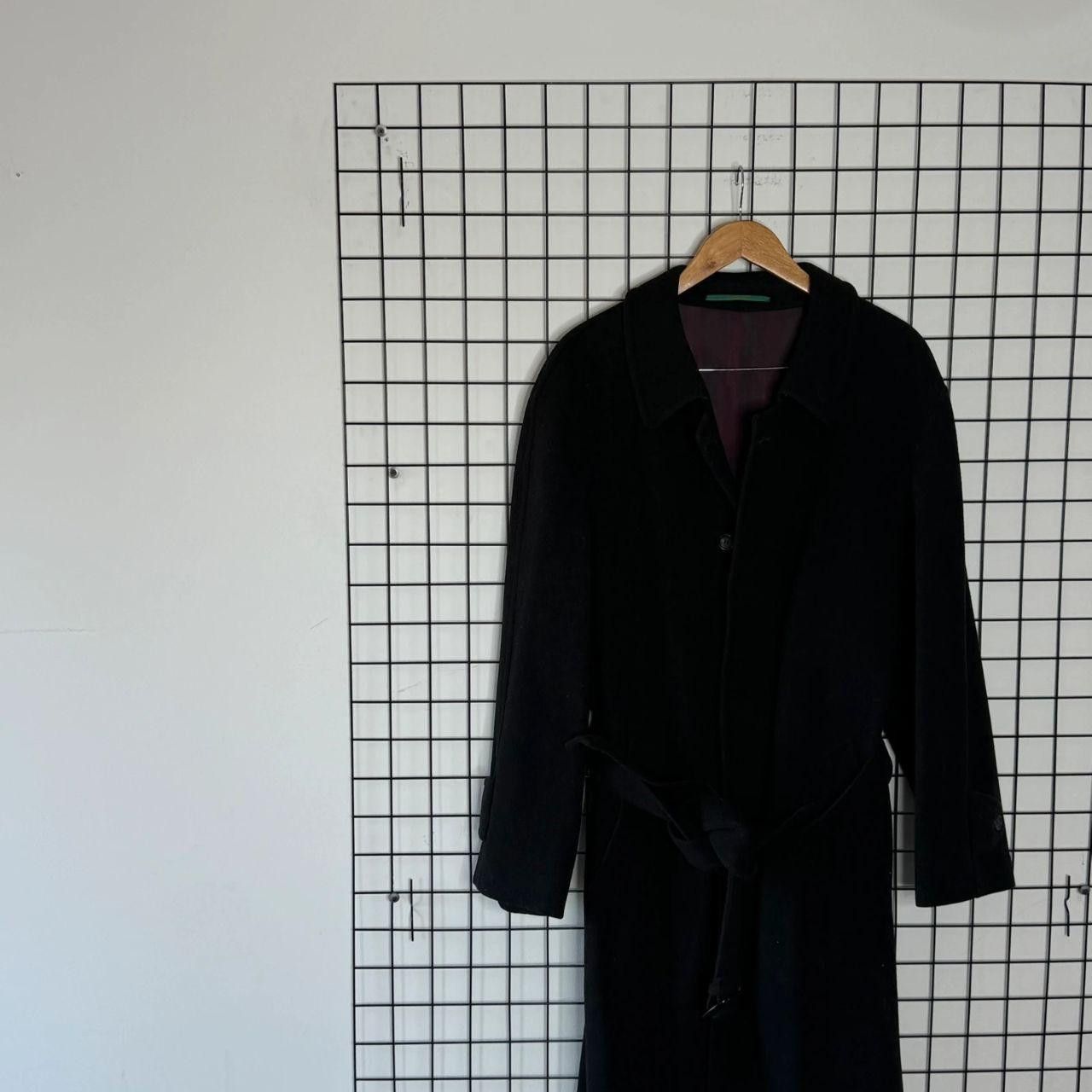 Vintage Vintage 90s Pure Wool Coat Trench Long Grey Size US M / EU 48-50 / 2 - 4 Thumbnail