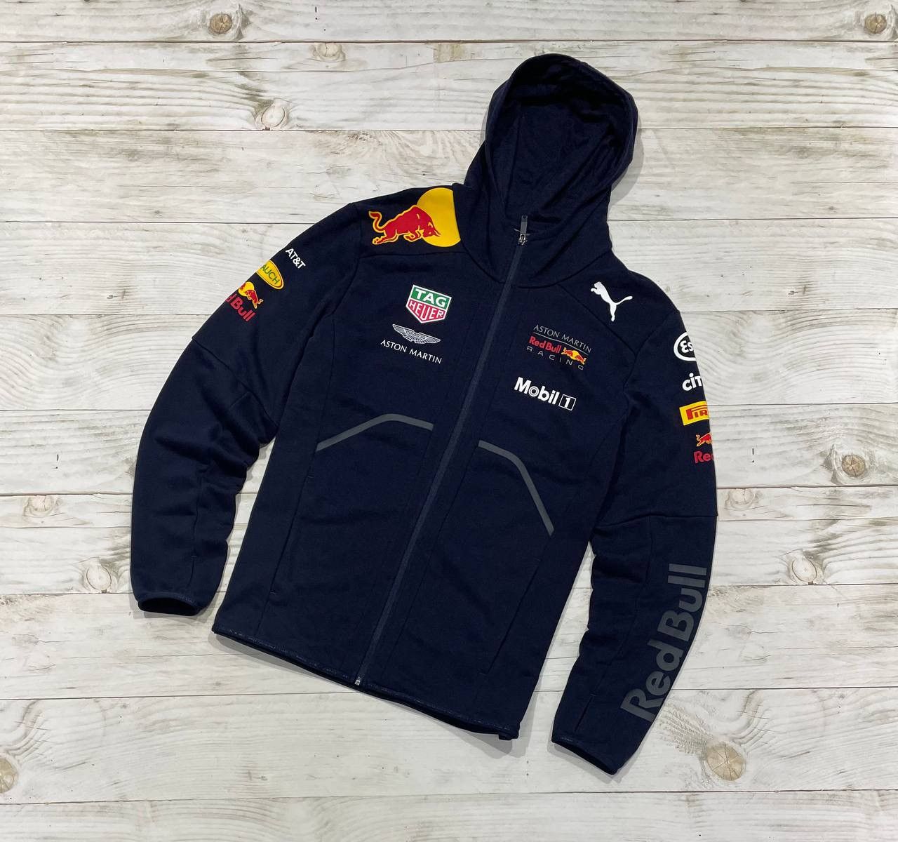 Vintage Puma Aston Martin Red Bull Racing Hoodie Full Zip F1 Jacket Grailed