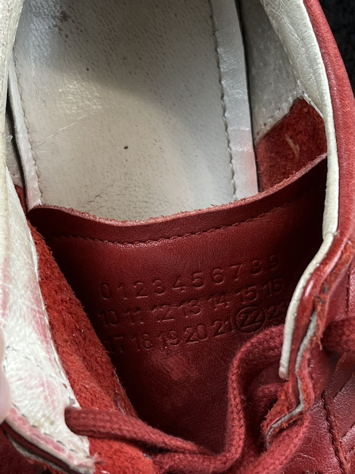 Maison Margiela AW05 Maison Margiela Vintage Red Leather Replica Gats Size US 9 / EU 42 - 11 Thumbnail