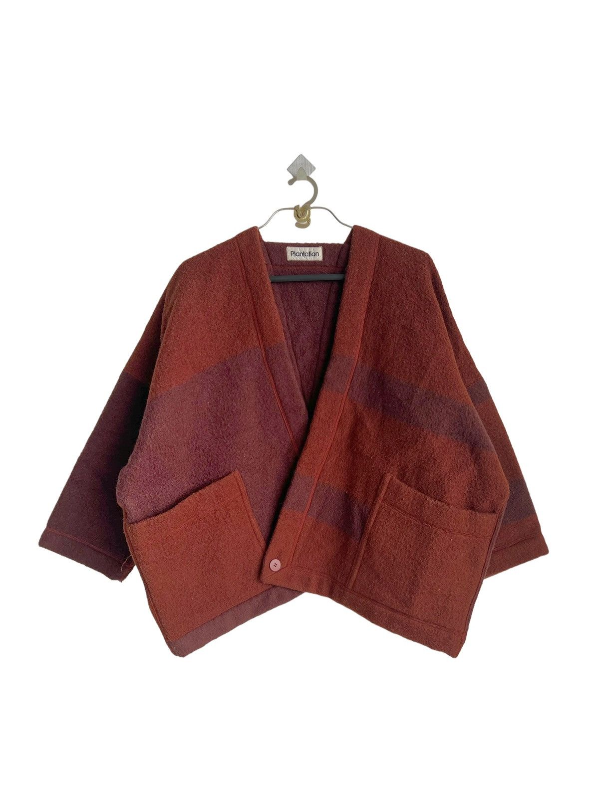 Issey Miyake Exotic Exprimental 80s Issey Miyake Thick Wool Sanjuro Coats Size US XL / EU 56 / 4 - 6 Thumbnail