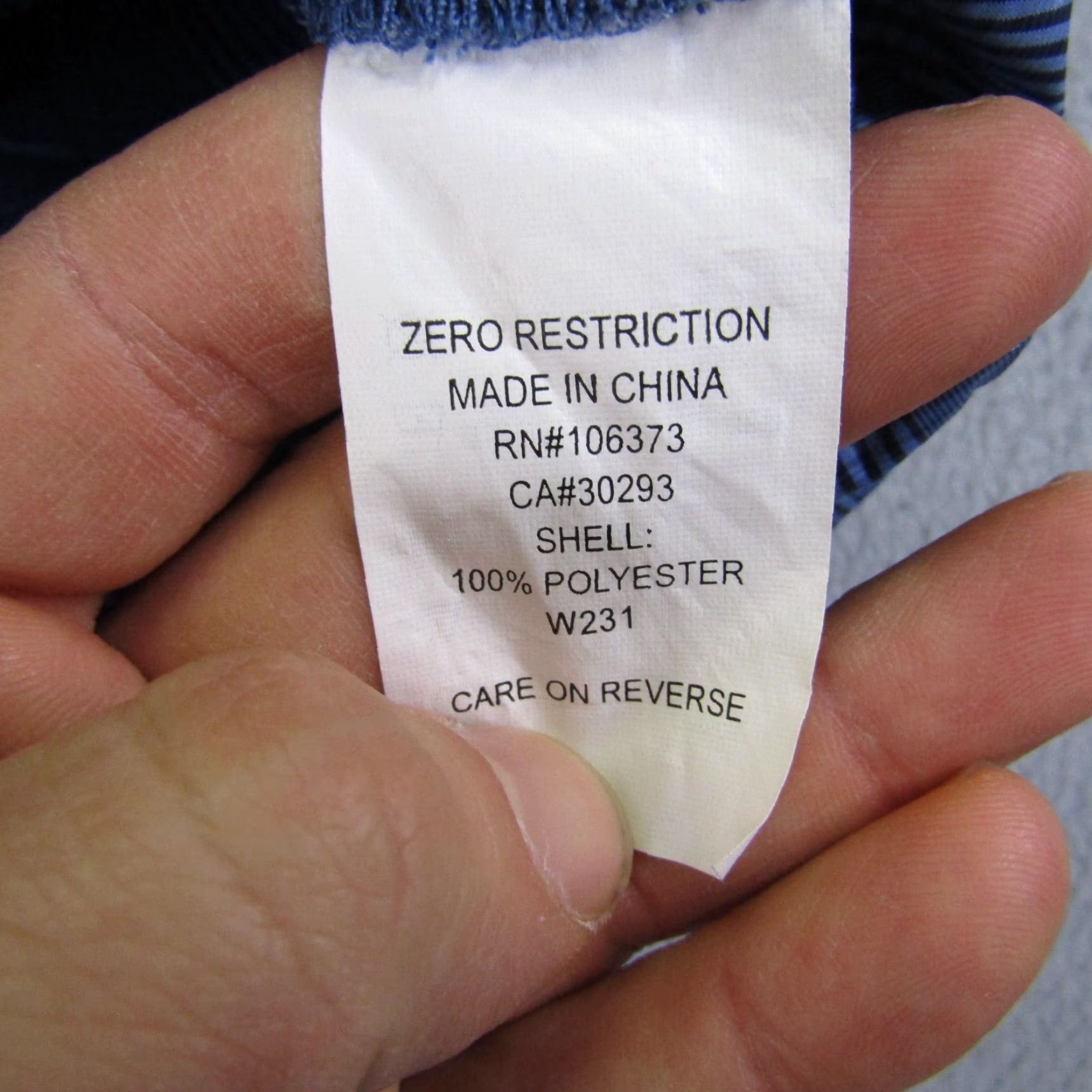 Vintage Zero Restriction Tour Series Golf Jacket Mens Large Blue Windbreaker Zip Pockets 1/4 Zip Logo Outdoor Sports Windproof Size US L / EU 52-54 / 3 - 6 Thumbnail