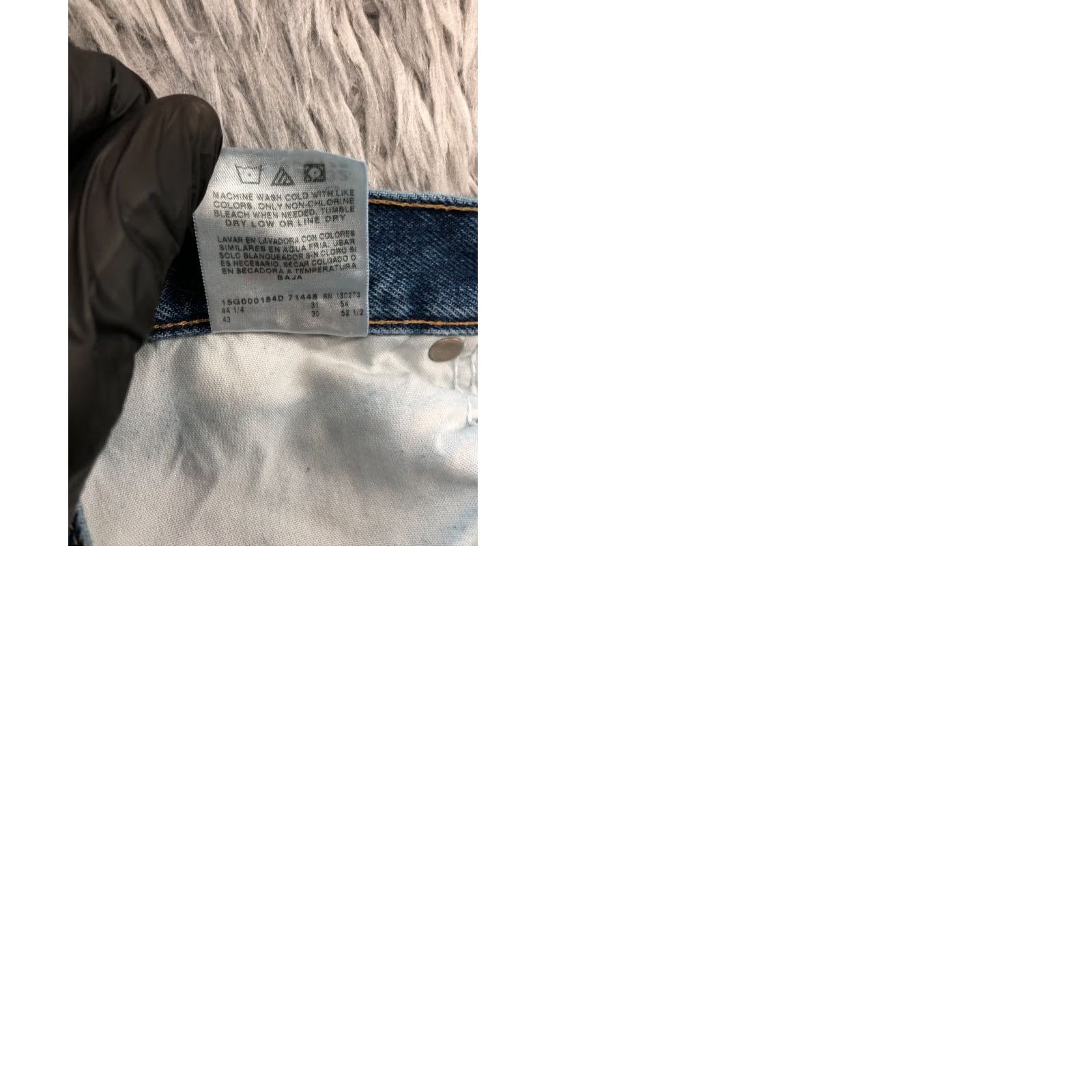 Wrangler Wrangler Jeans Straight 42x30 Mens Mid Blue Wash Denim 5-Pocket Regular Belt Loops Size US 42 / EU 58 - 9 Thumbnail