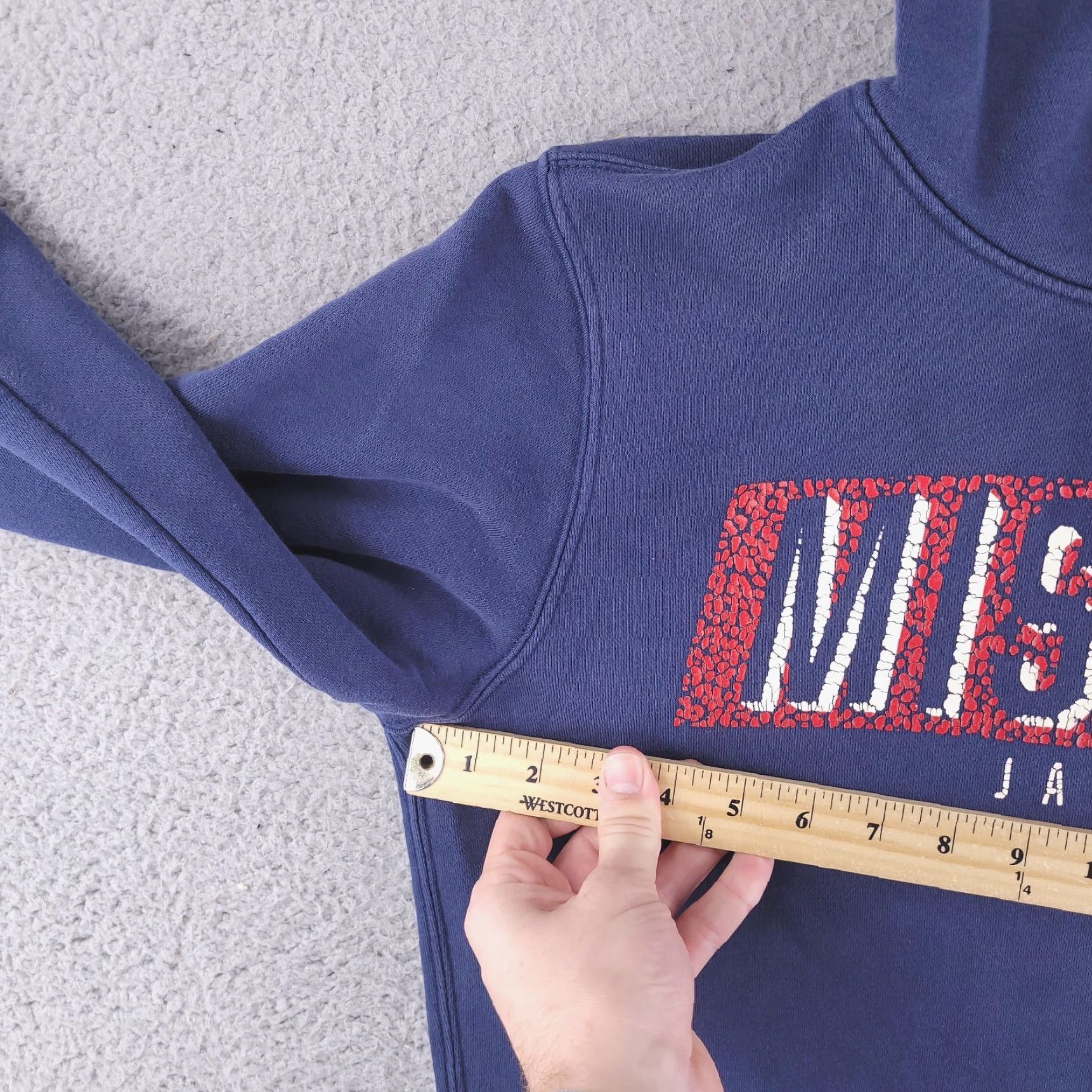 Nike Nike Hoodie Mens S Misawa Japan Blue Pullover Sweatshirt Size US S / EU 44-46 / 1 - 6 Thumbnail
