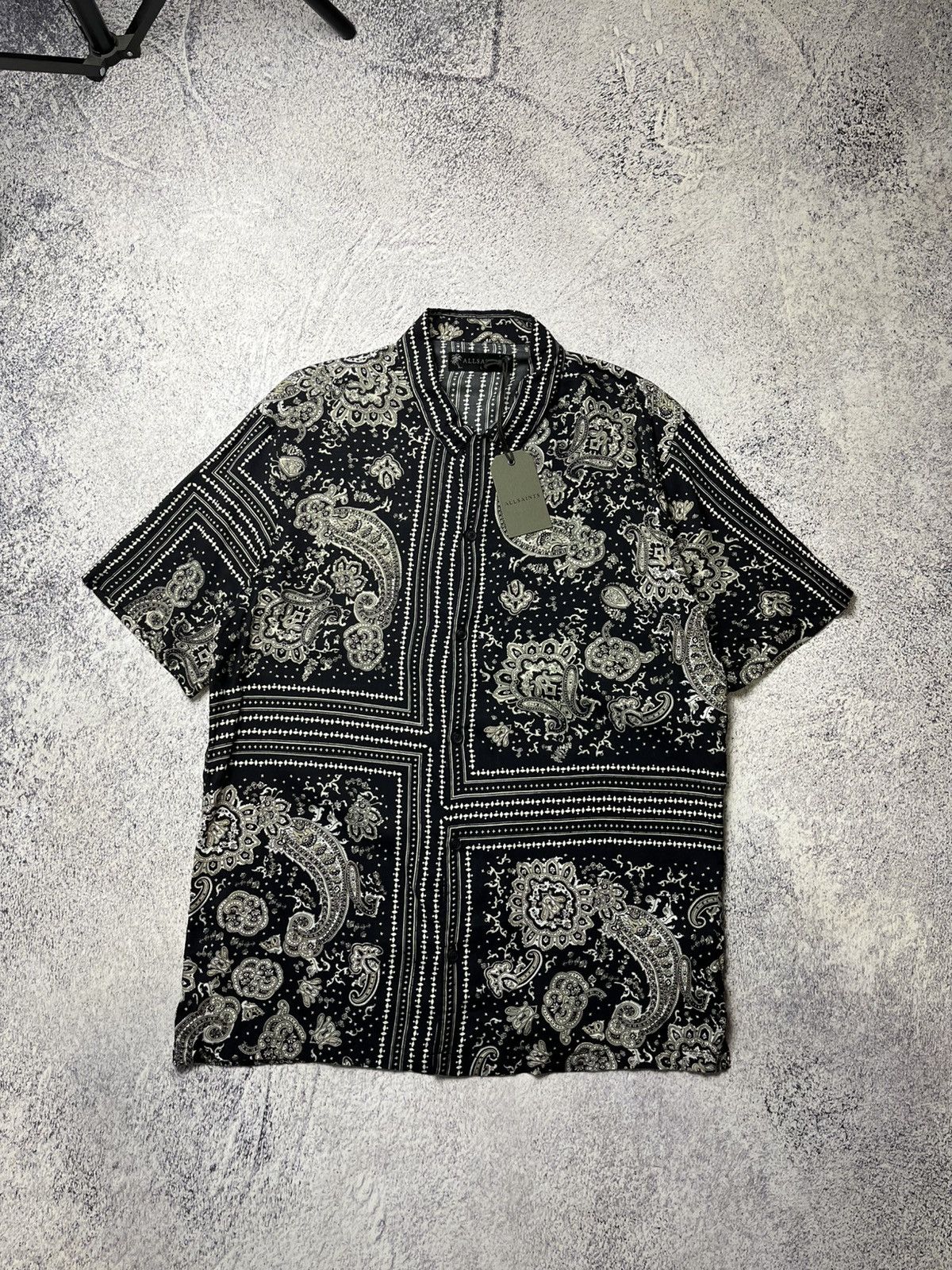 Allsaints Designer Allsaints Bandana Hawaii crazy oversize shirt Size US L / EU 52-54 / 3 - 5 Thumbnail