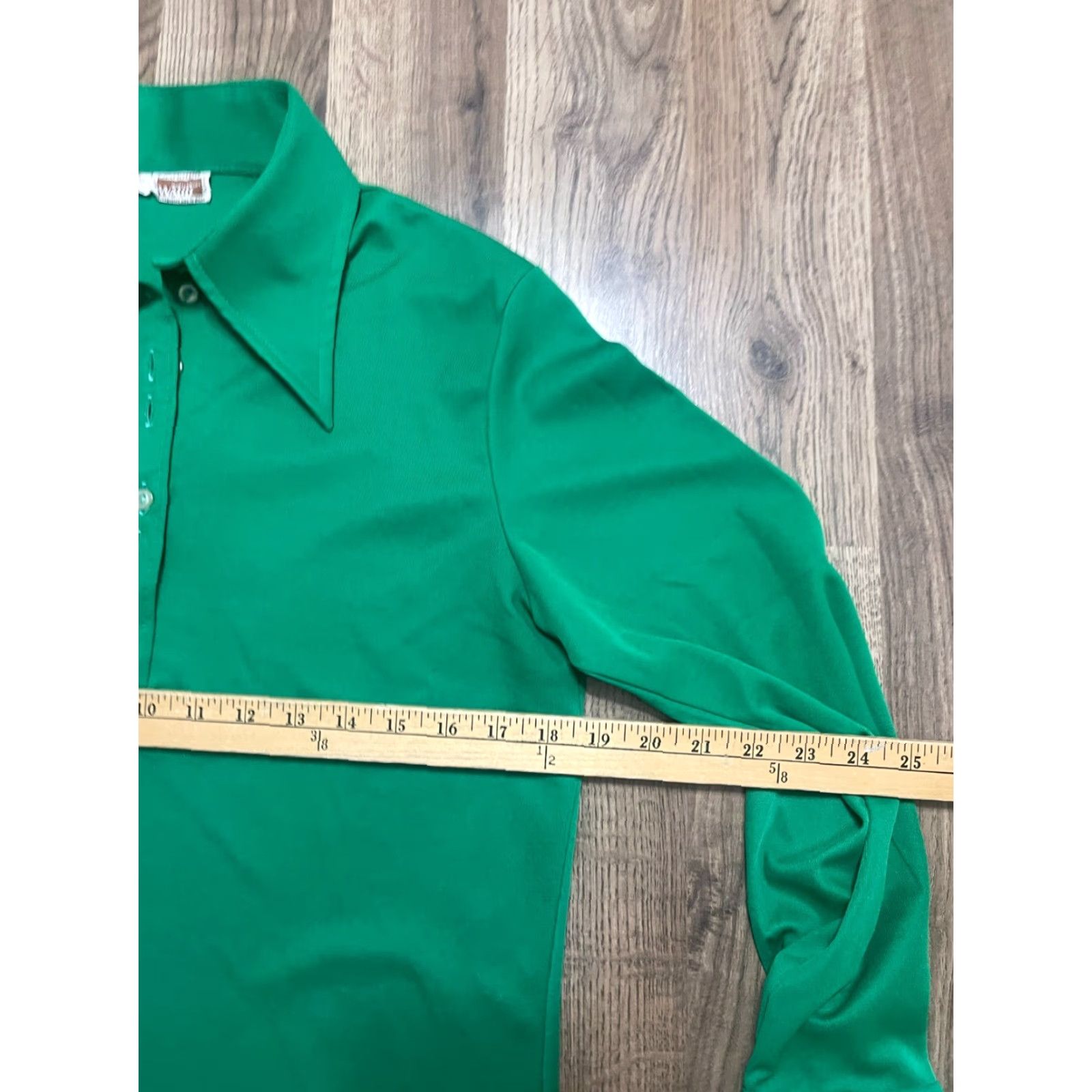 Vintage VINTAGE Montgomery Ward Shirt Women L Green Polo Long Sleeve Casual Solid Modern Polo Shirt Womens L Green Size L / US 10 / IT 46 - 7 Thumbnail