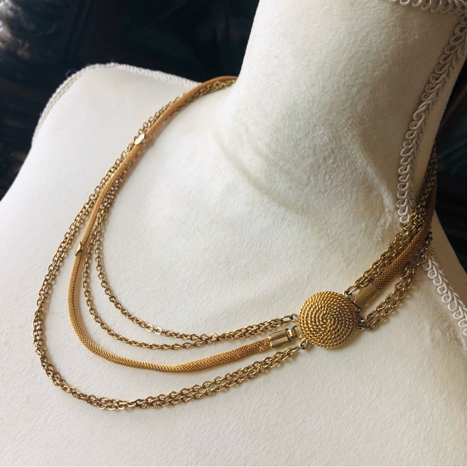 Vintage Vintage multi strand gold chain necklace Size ONE SIZE - 3 Thumbnail