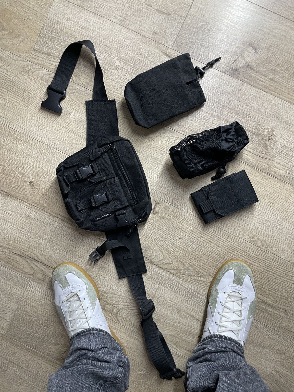 Japanese Brand Military multipocket waist bag Protecror plus Size ONE SIZE - 2 Thumbnail