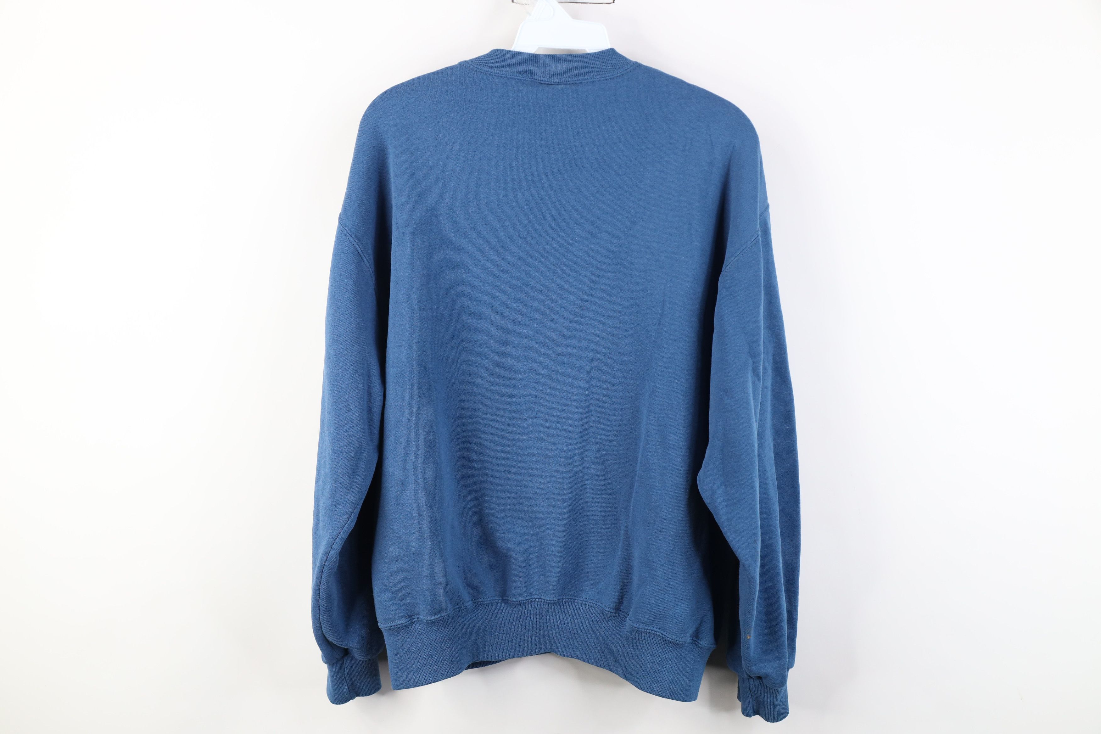 Vintage Vintage 90s Bike Blank Crewneck Sweatshirt Blue USA Size US M / EU 48-50 / 2 - 13 Thumbnail