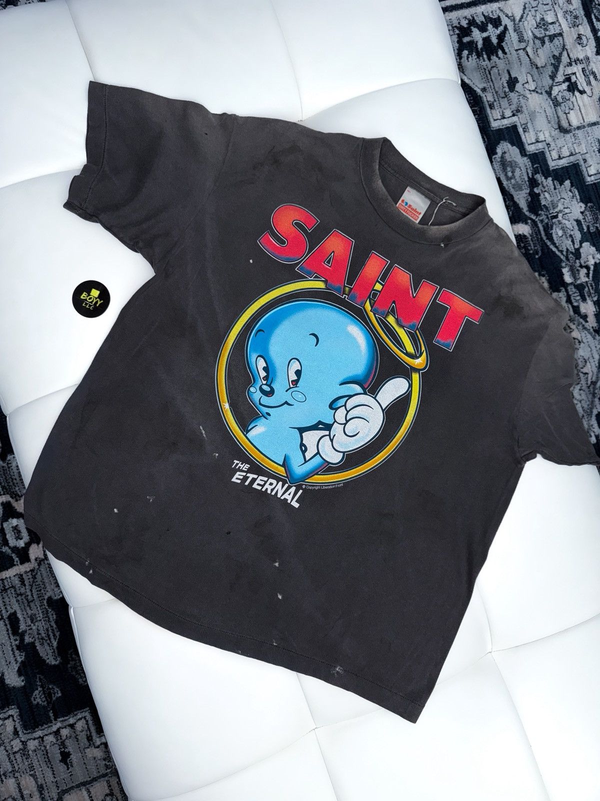 Saint Michael Saint Michael baby michael logo t shirt Size US L / EU 52-54 / 3 - 1 Thumbnail