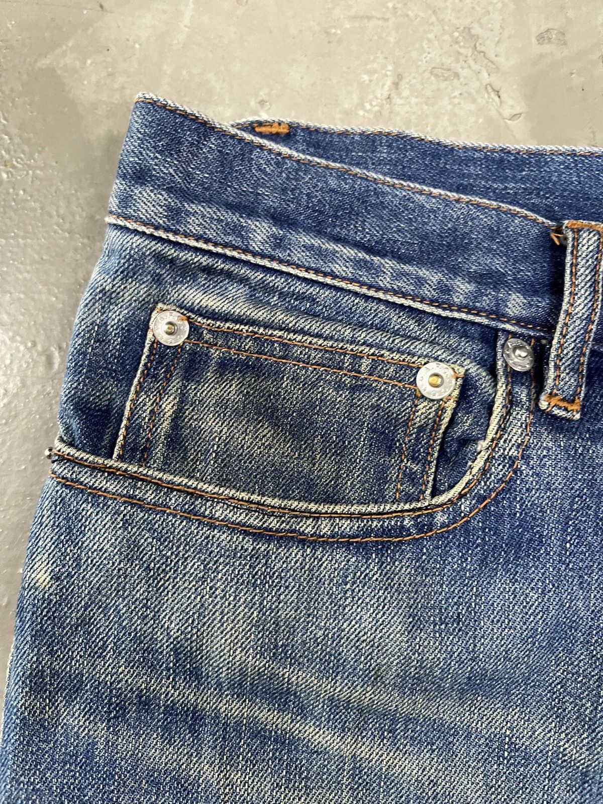 A.P.C. A.P.C Raw Denim Honeycomb Contrast Faded Straight Fit jeans Size US 32 / EU 48 - 6 Thumbnail