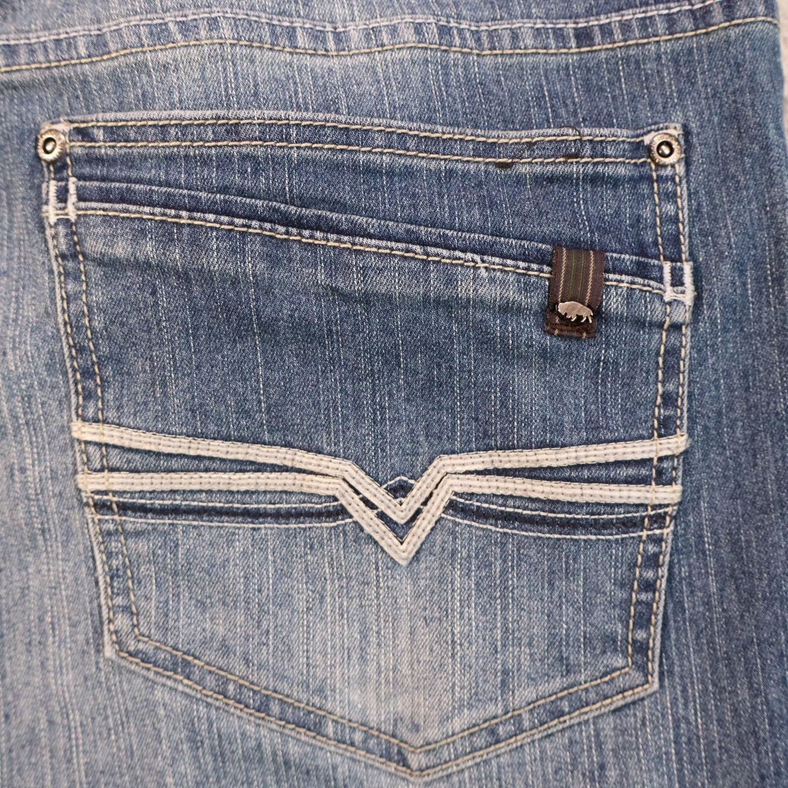 Designer Buffalo David Bitton Evan-X Slim Stretch Jean 38x30 blue Size US 38 / EU 54 - 4 Thumbnail