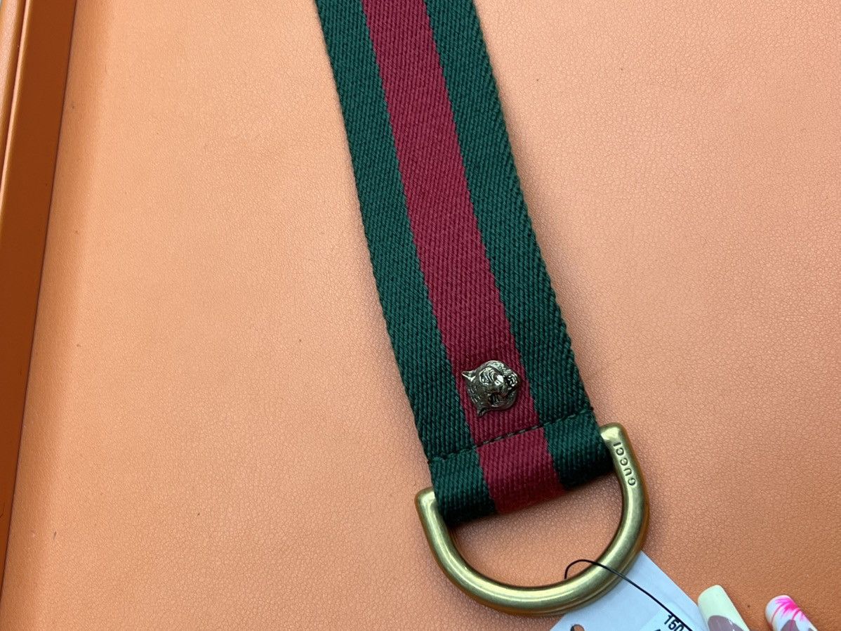 Gucci Gucci Web Feline D Ring Belt Size ONE SIZE - 8 Thumbnail