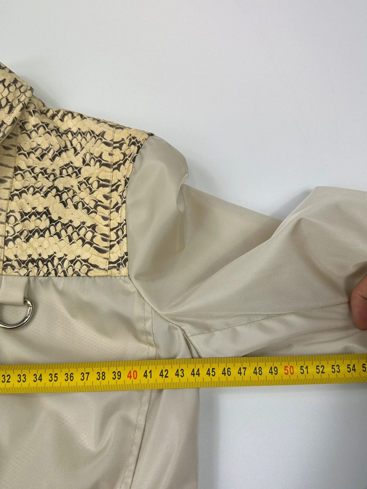 Prada Prada Milano SS99 White Cream Python Leather & Nylon Jacket Size M / US 6-8 / IT 42-44 - 17 Thumbnail