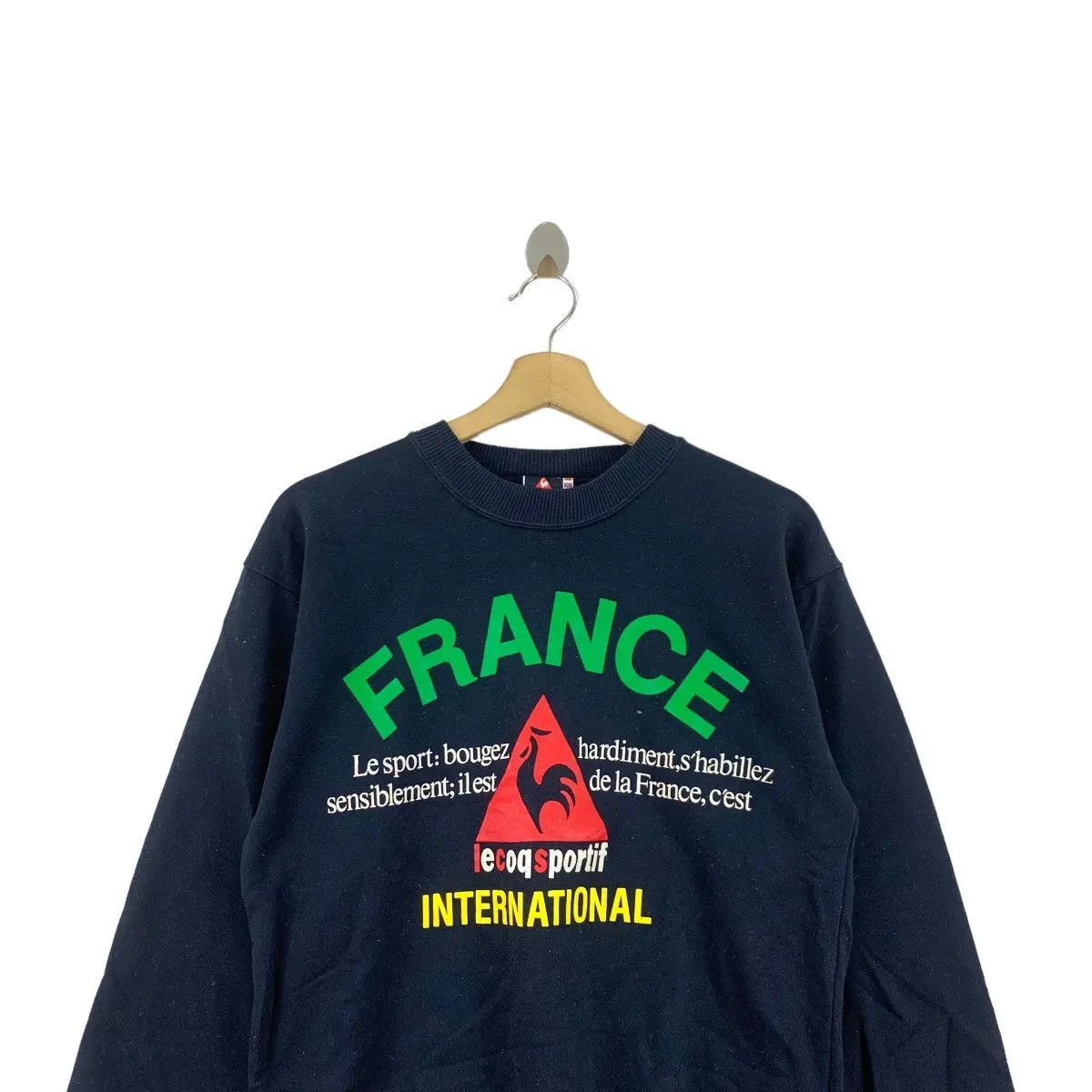 Vintage Vintage 90’ LE COQ SPORTIF France International Sweatshirt Size M / US 6-8 / IT 42-44 - 5 Thumbnail