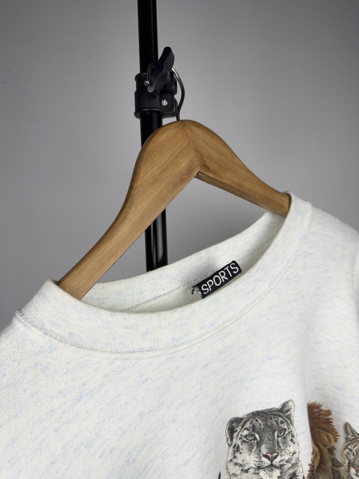 Habitat Vintage 1994 Wildlife Cat Front & Back Print Sweatshirt USA Size US L / EU 52-54 / 3 - 10 Thumbnail