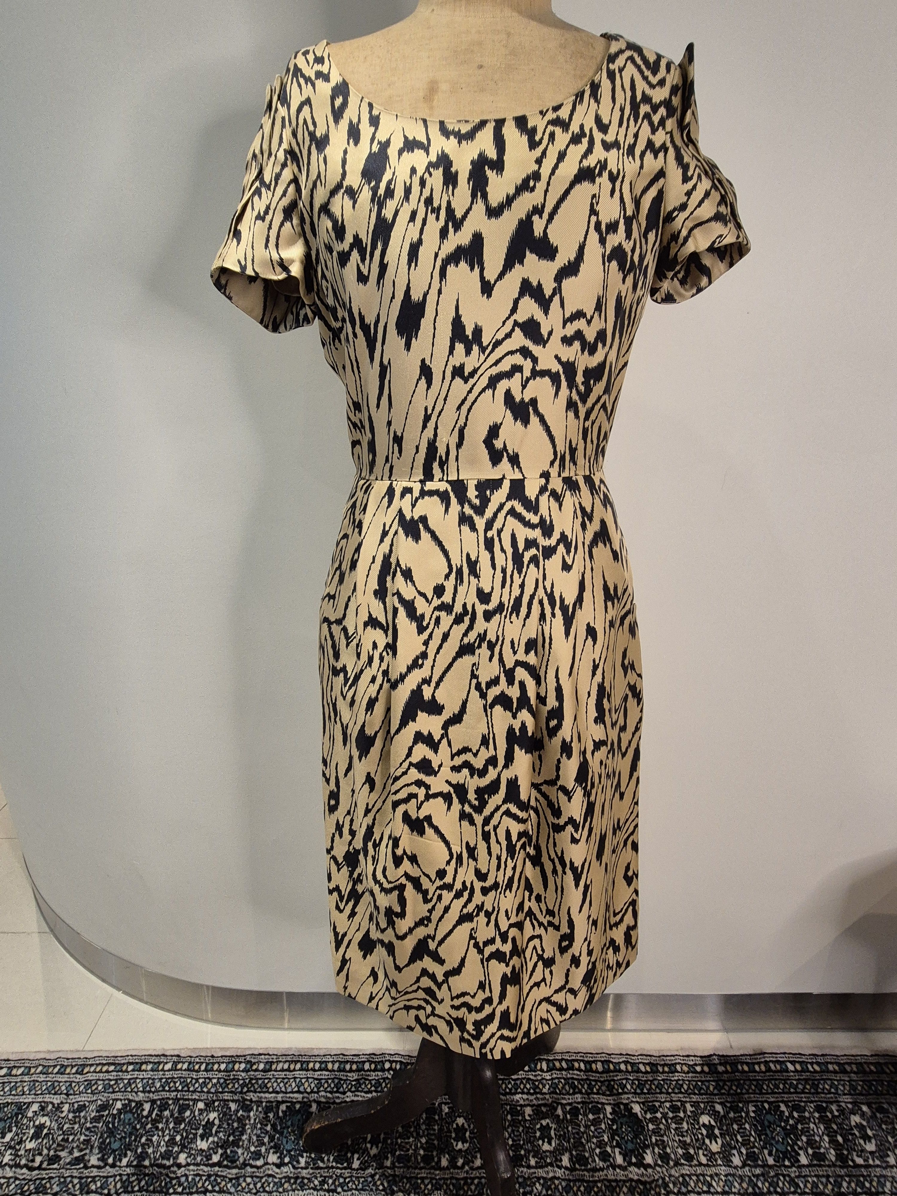 Temperley London Silk tiger print, fitted dress Size S / US 4 / IT 40 - 1 Thumbnail