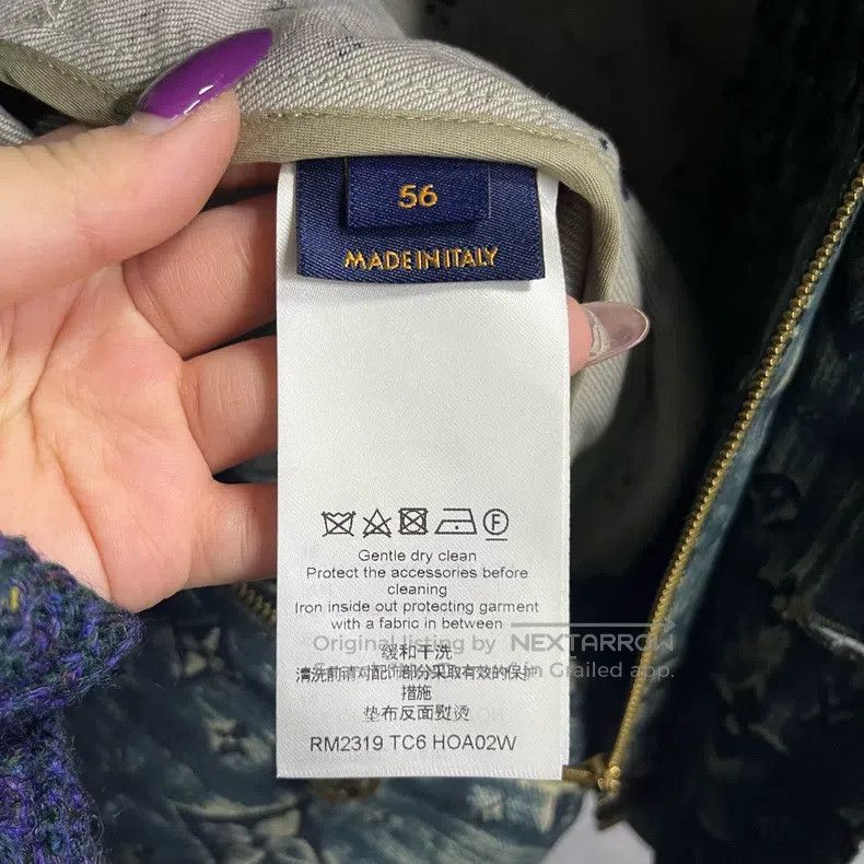 Louis Vuitton Louis Vuitton Grey Logo monogram single-breasted long-slee Size US XL / EU 56 / 4 - 4 Thumbnail