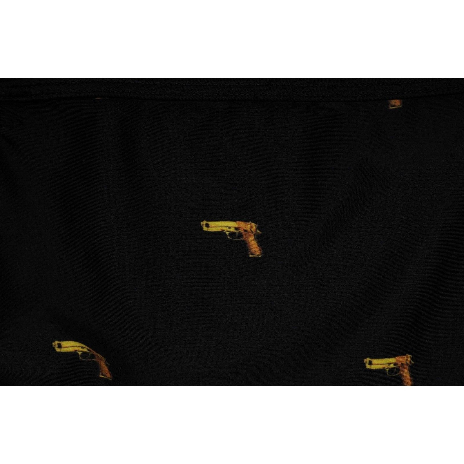 Neil Barrett Gun Print Swim Shorts Briefs Black Large Size US 35 - 4 Thumbnail