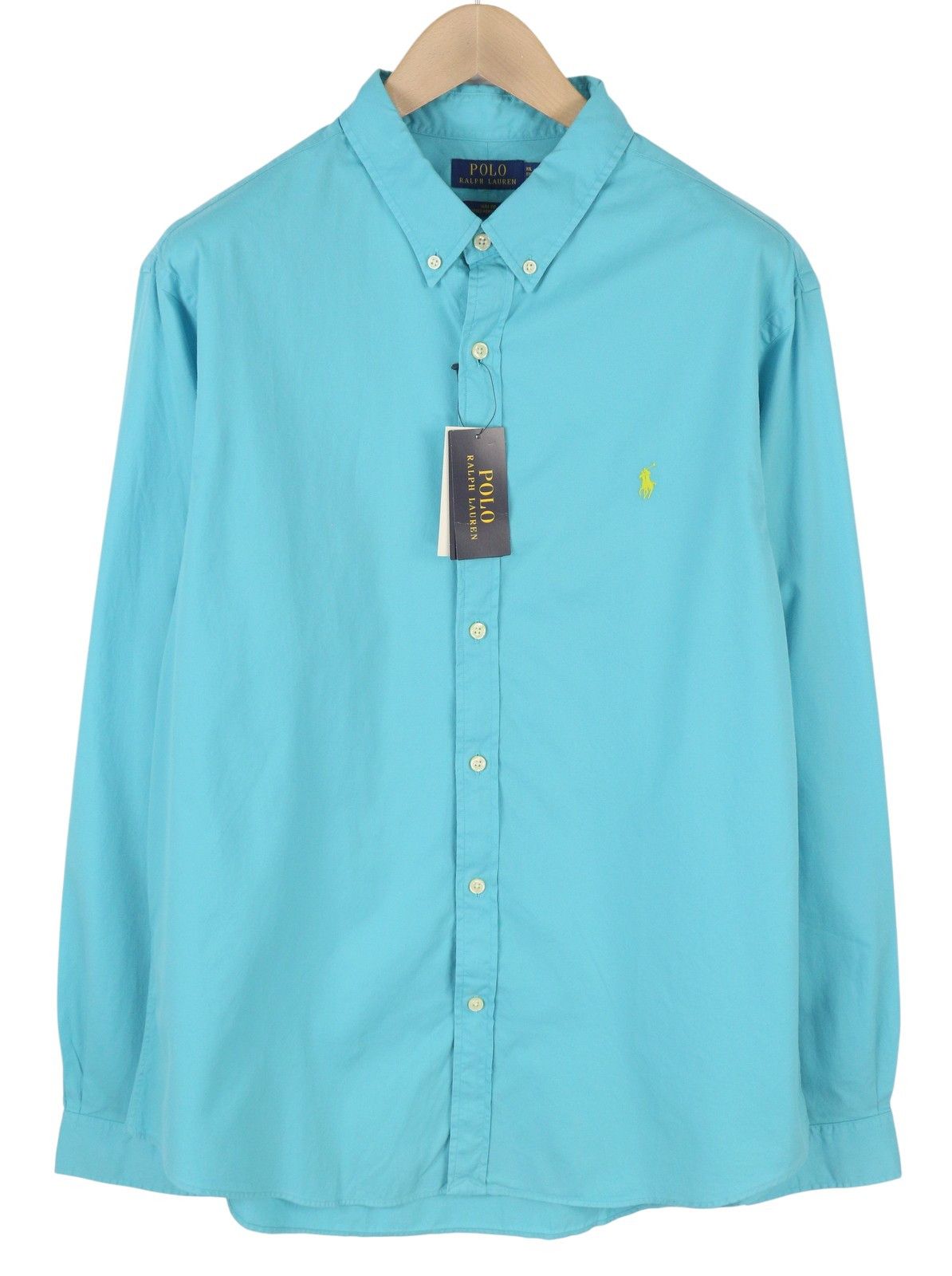 Ralph Lauren 2XL Blue Slim Fit Twill Button-Down Neck 87036 Size US XXL / EU 58 / 5 - 1 Thumbnail